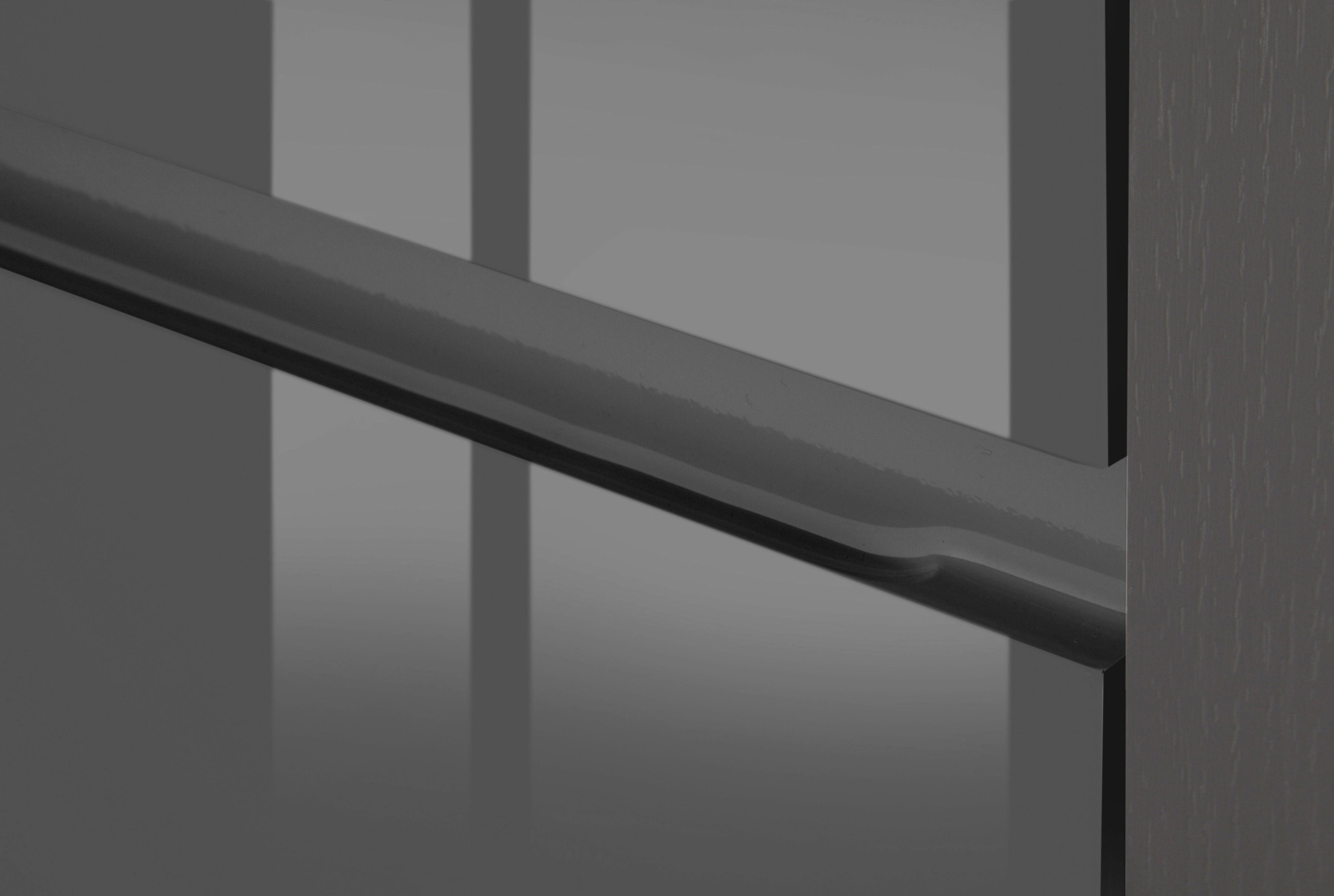 Stauraum praktischer graphit Eckunterschrank Ecke der Virginia Hochglanz | grau MÖBEL in HELD