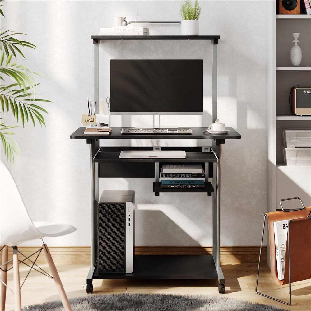 Yaheetech Schreibtisch Computertisch mit Regal & günstig online kaufen