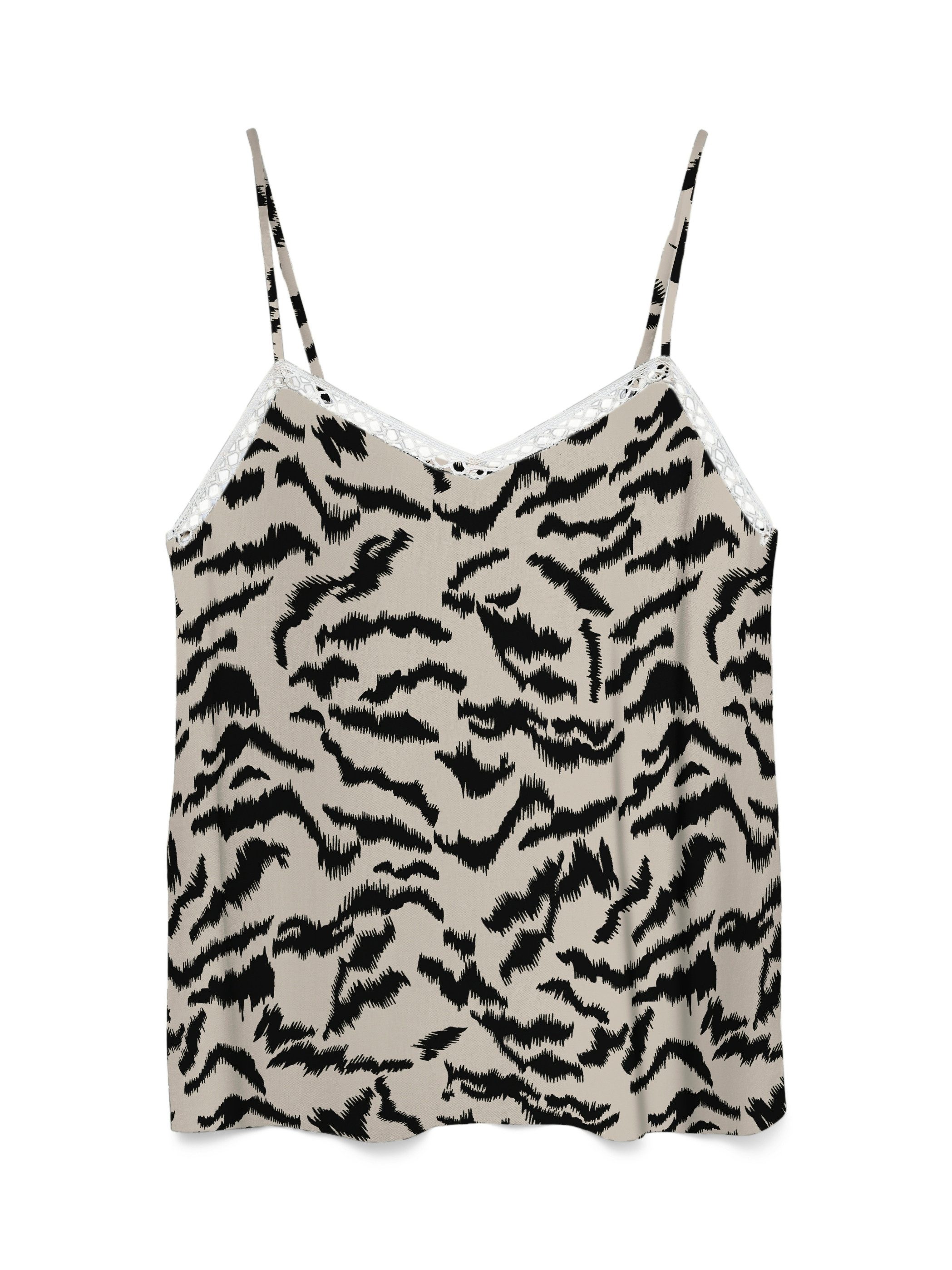 Vero Moda Spaghettitop VMMENNY LACE SINGLET WVN GA Viskose, regular fit