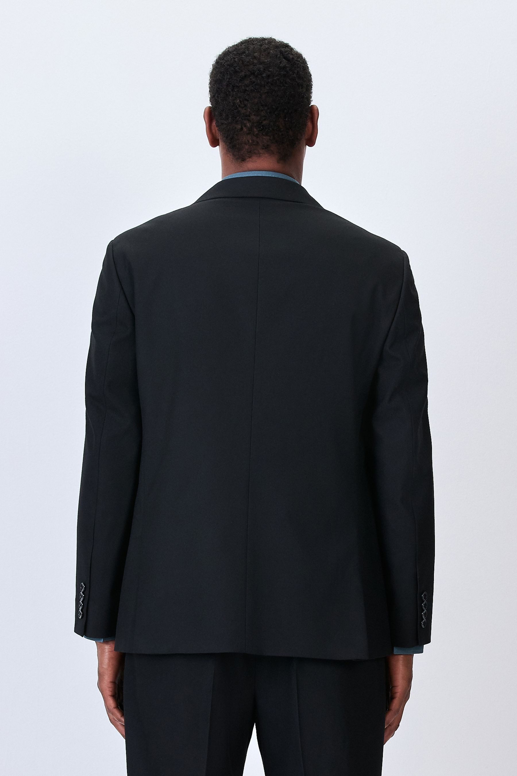 Next Sakko Relaxed Fit Anzugsakko aus Flanell mit Revers (1-tlg)