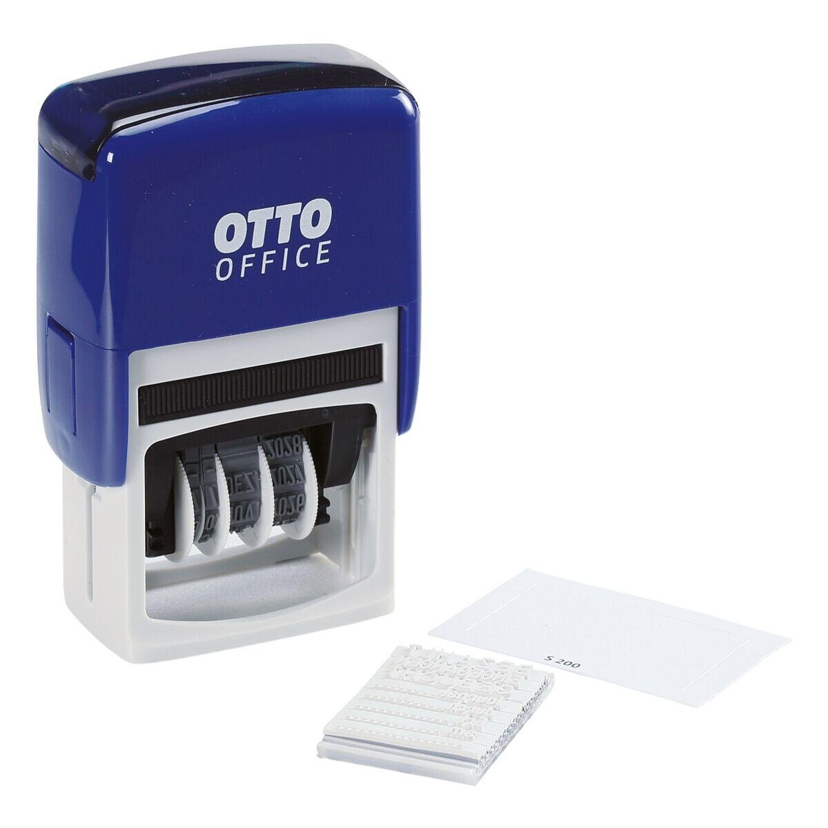 Otto Office Stempel Printer S260RL, Datumstempel mit austauschbaren  Textzeilen, selbstfärbend