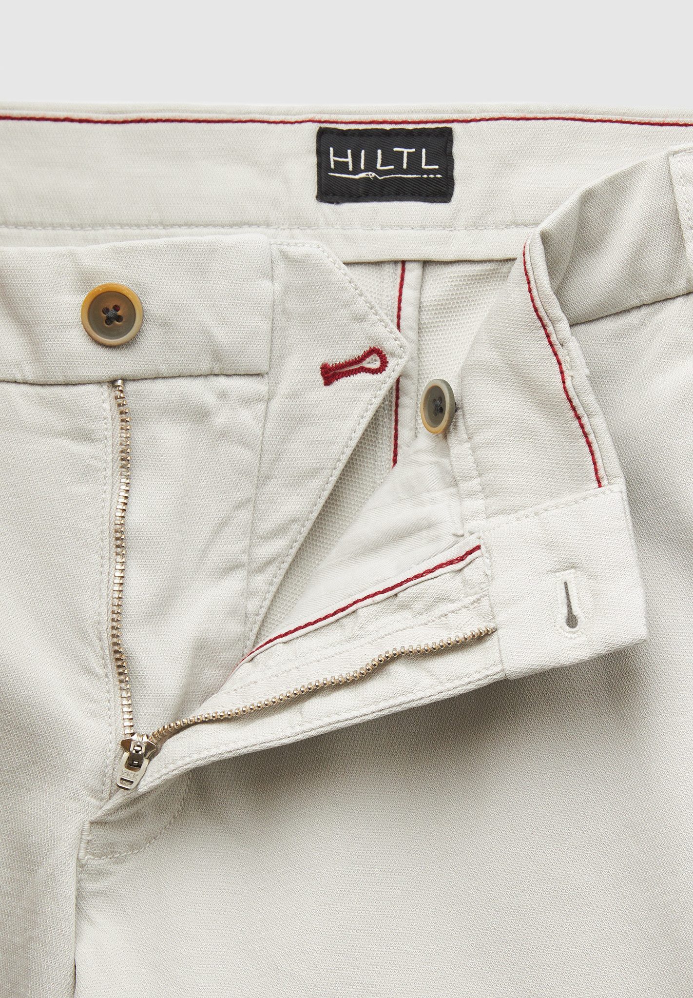 Hiltl Chinos Tamo Chino Hose Herren Slim Fit Stretch Baumwolle, gebrochenes weiss, Premium Baumwollhose, leichte Sommerhose, Chino für Büro und Freizeit