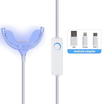 Aoucheni Schall-Zahnreinigungsgerät Elektrische Ultraschall Zahnbürste mit 360 Automatische Erwachsene, U-förmig