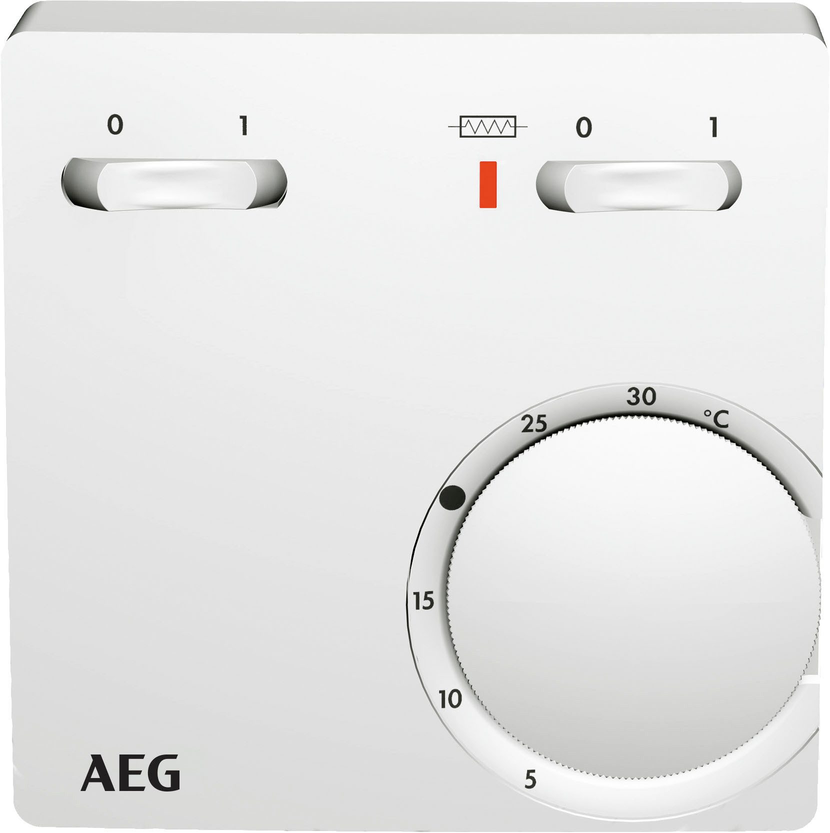AEG Haustechnik Raumthermostat RT 602 SN SZ, Temperatur-Regler, 2-Punkt, Aufputz