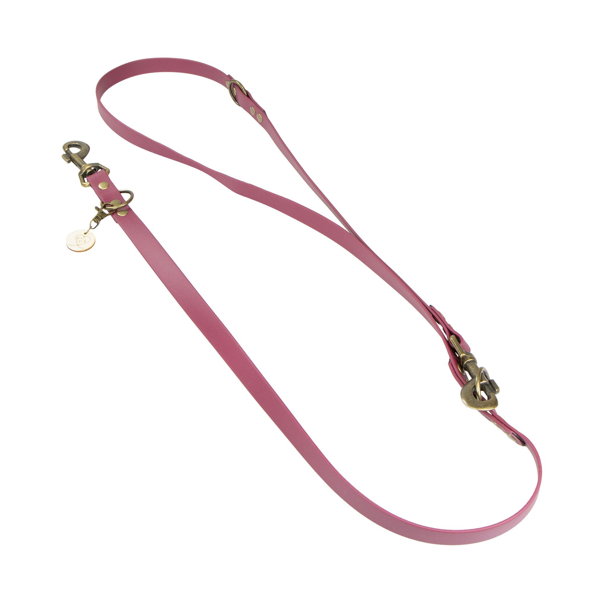 Trendfährte Führleine Schecker Hundeleine BioThane® 3fach verstellbar, Biothane (Packung, 1-tlg), Liebevolle Handarbeit aus Ostfriesland