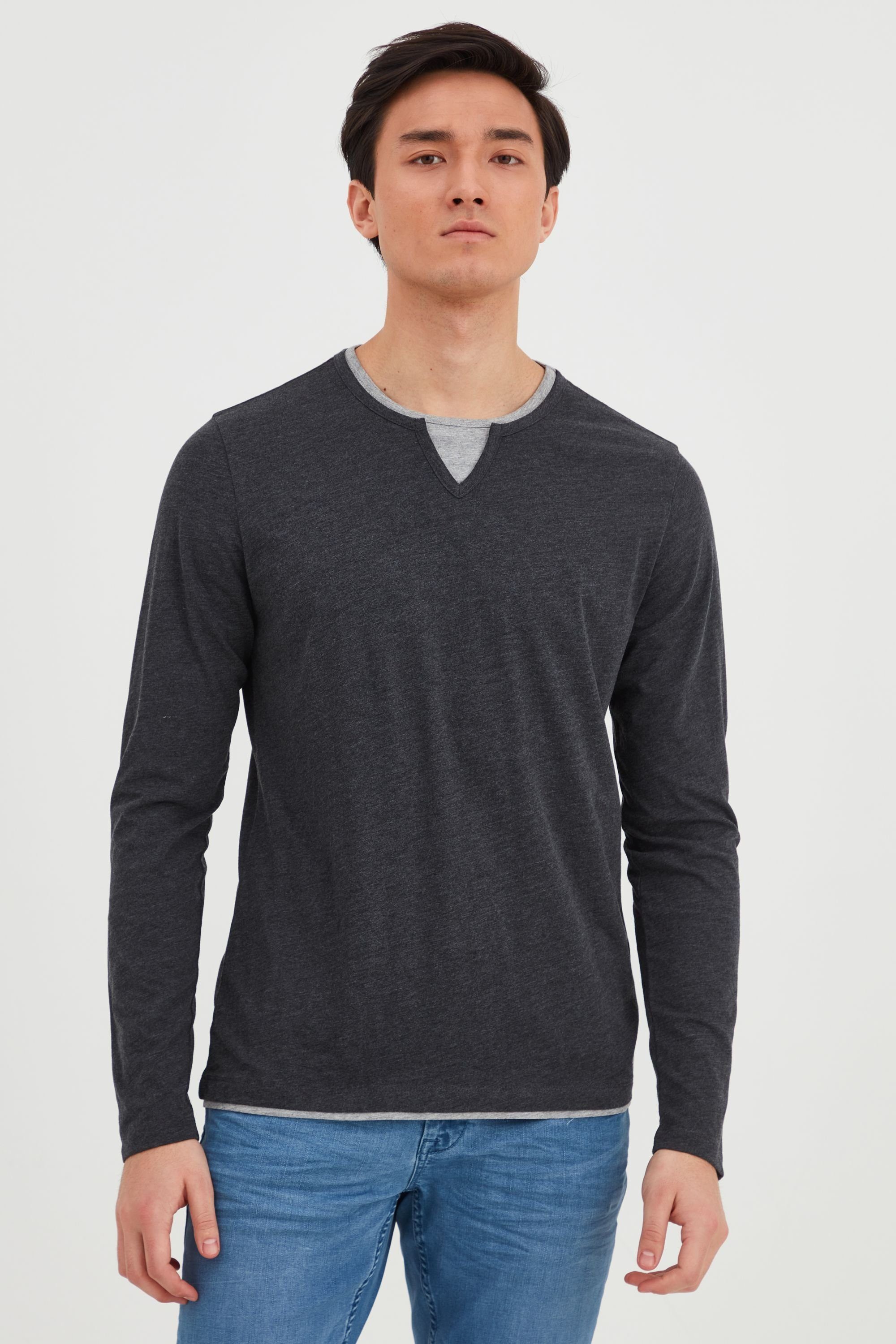 Blend Rundhalsshirt BHLeonas Klassisches Langarmshirt mit günstig online kaufen