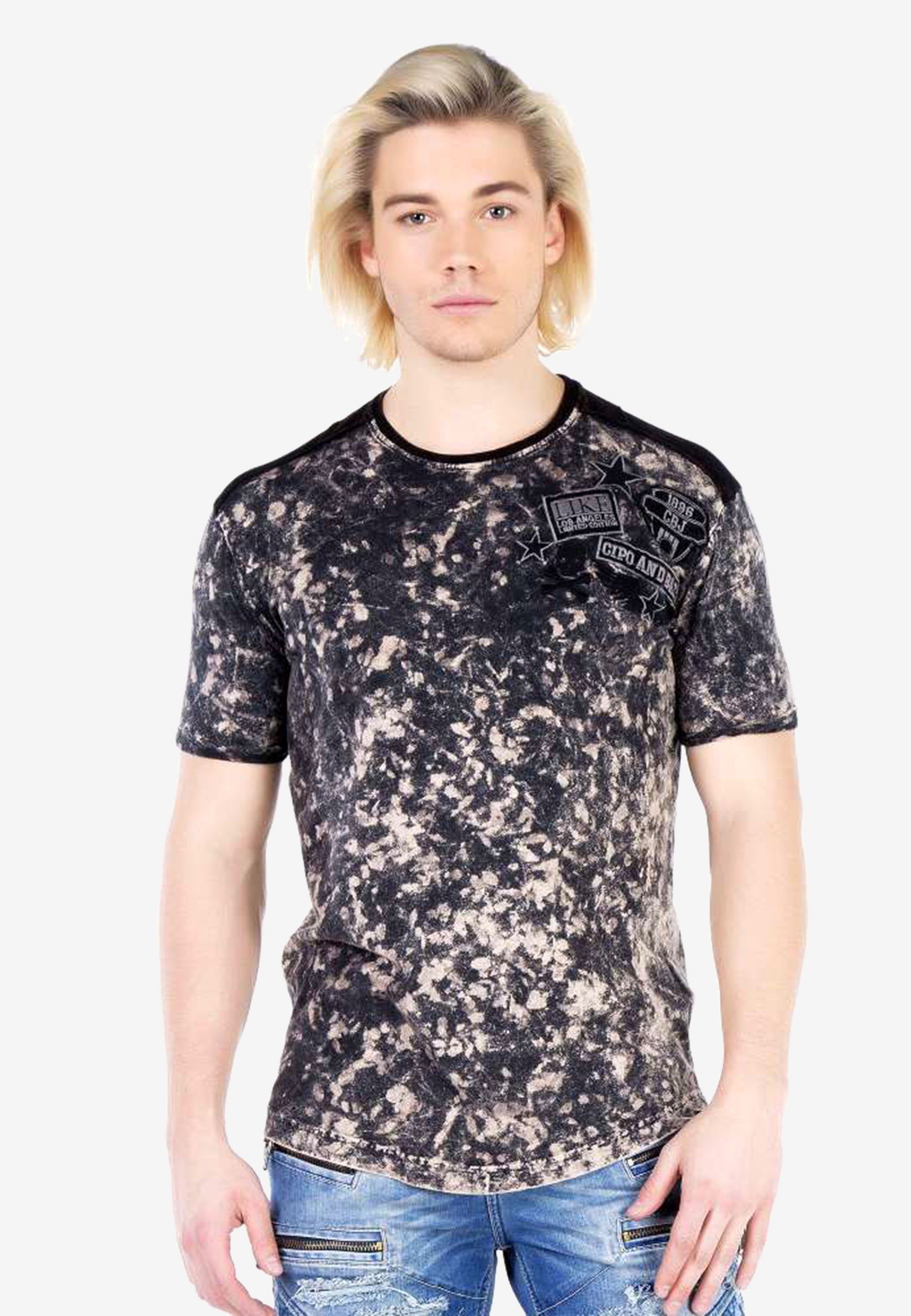 T-Shirt & Baxx mit coolem Allover-Muster Cipo