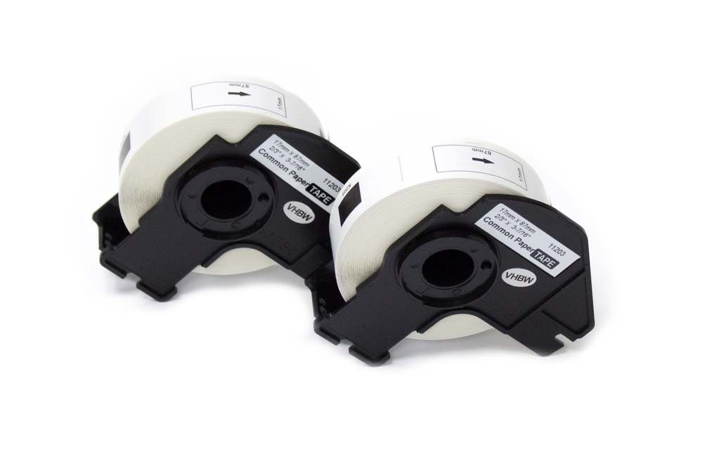 vhbw Etikettenpapier passend für QL-580, PT QL-570, QL650TD QL-650, Brother QL-580N