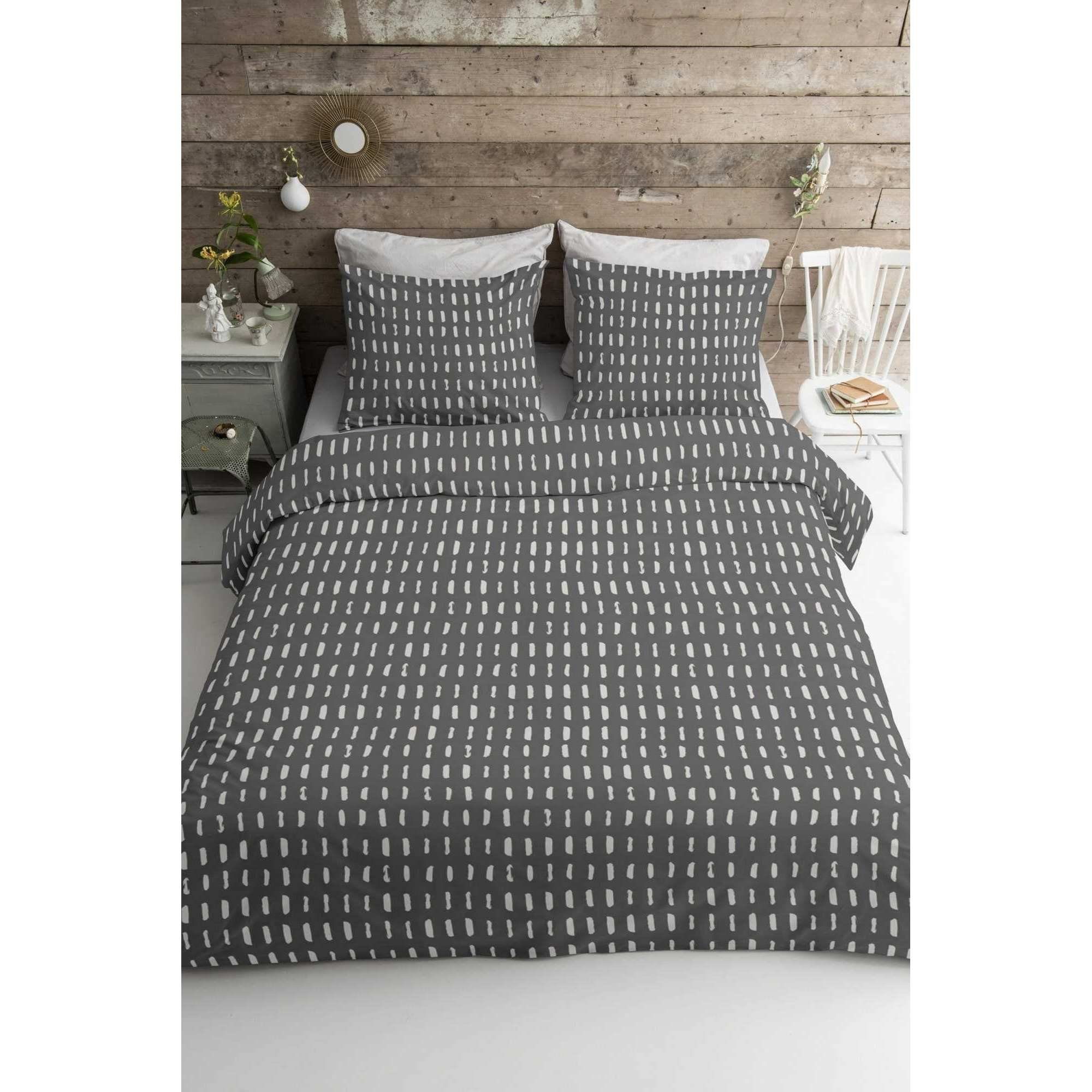 Walra Bettwäsche Walra Flanell Bettwäsche Reversed Dashes, Flanell, 2 teilig