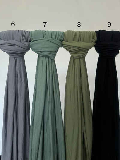 Aymasal Kopftuch XXL Jersey Luxury Hijab Kopftuch Scarf Schal Extra lang 190x70 Islam