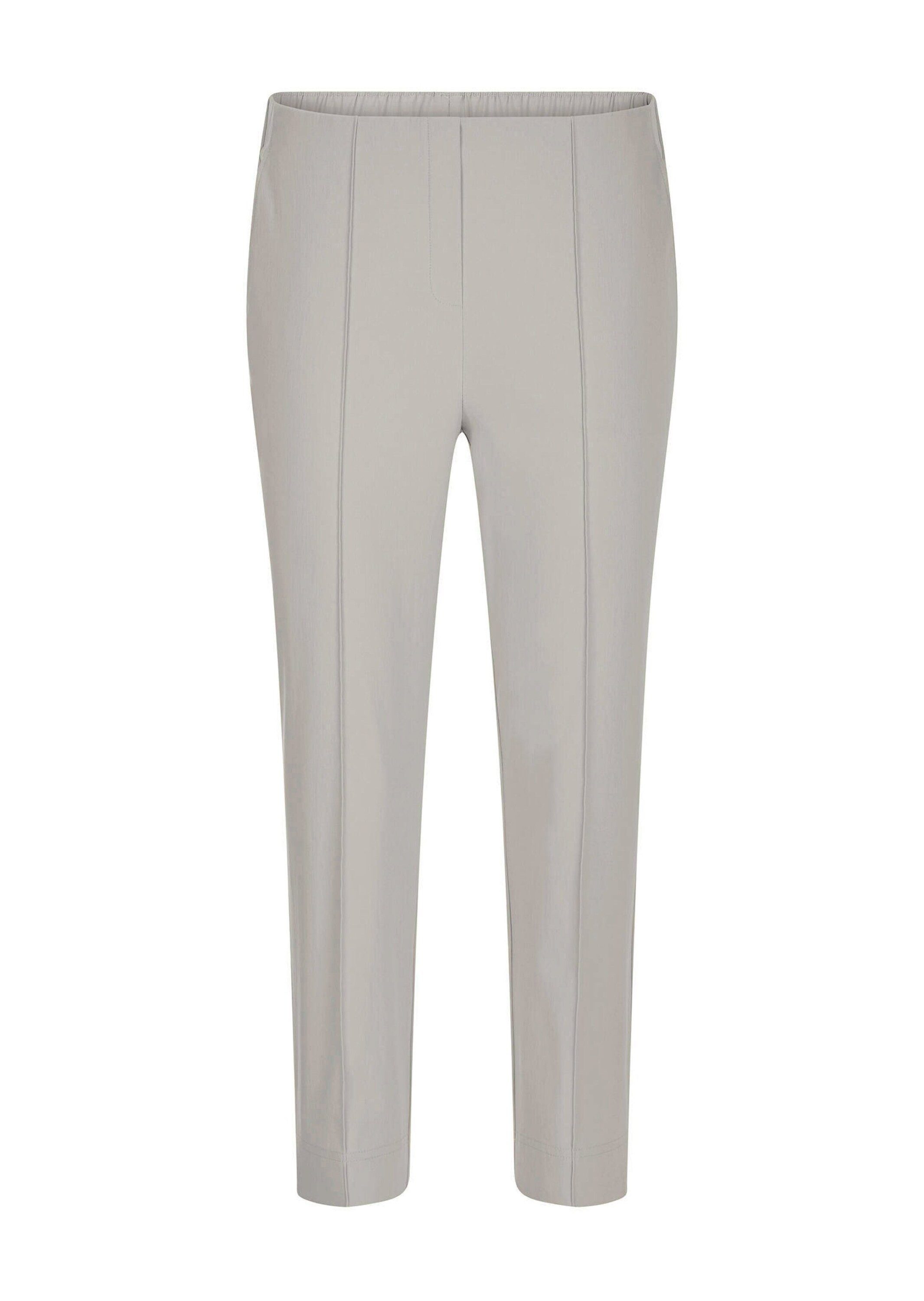 Stretch-Hose Kurzgröße: Elegante 7/8-Hose mit Biesen