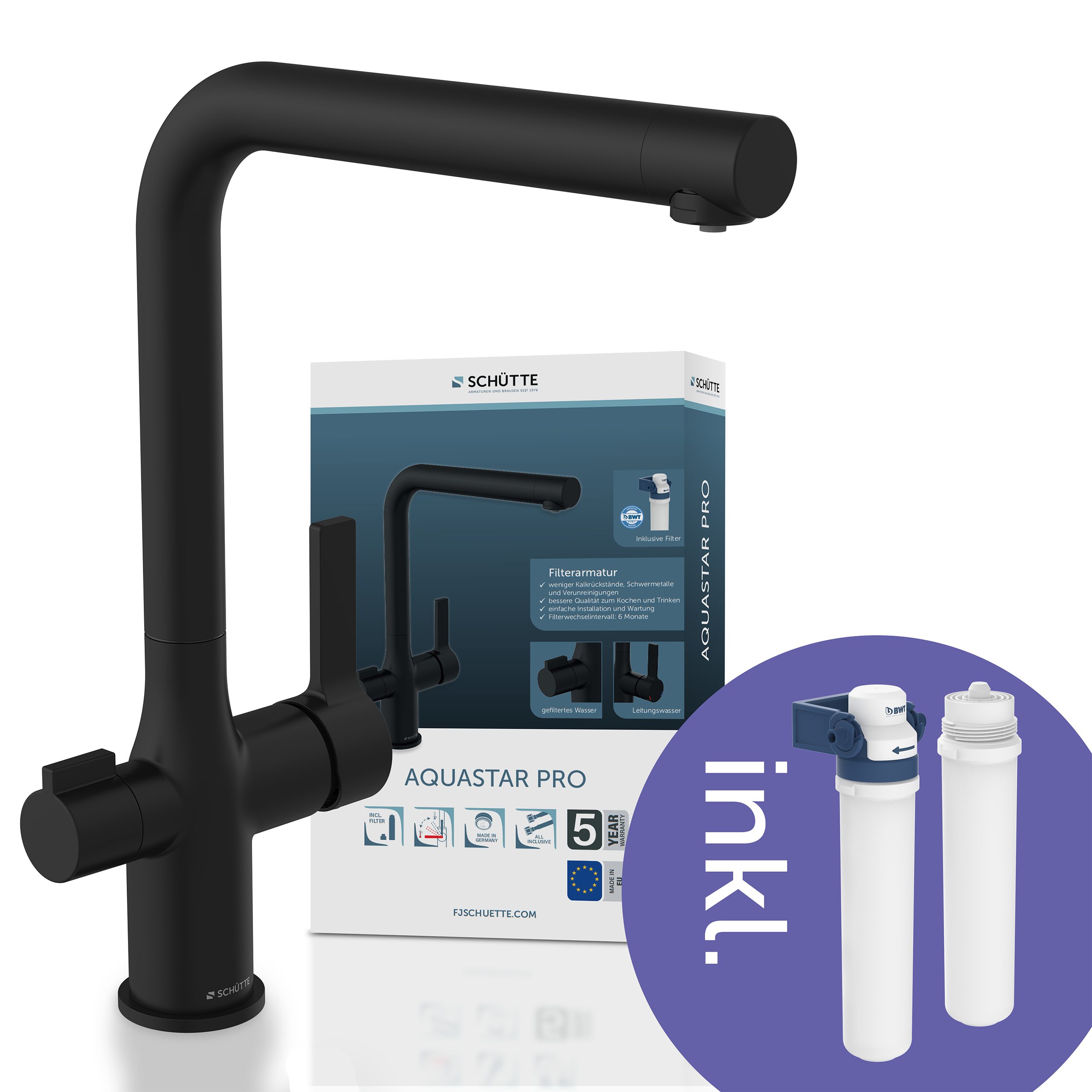 Schütte Spültischarmatur AQUASTAR PRO mit Filtersystem günstig online kaufen