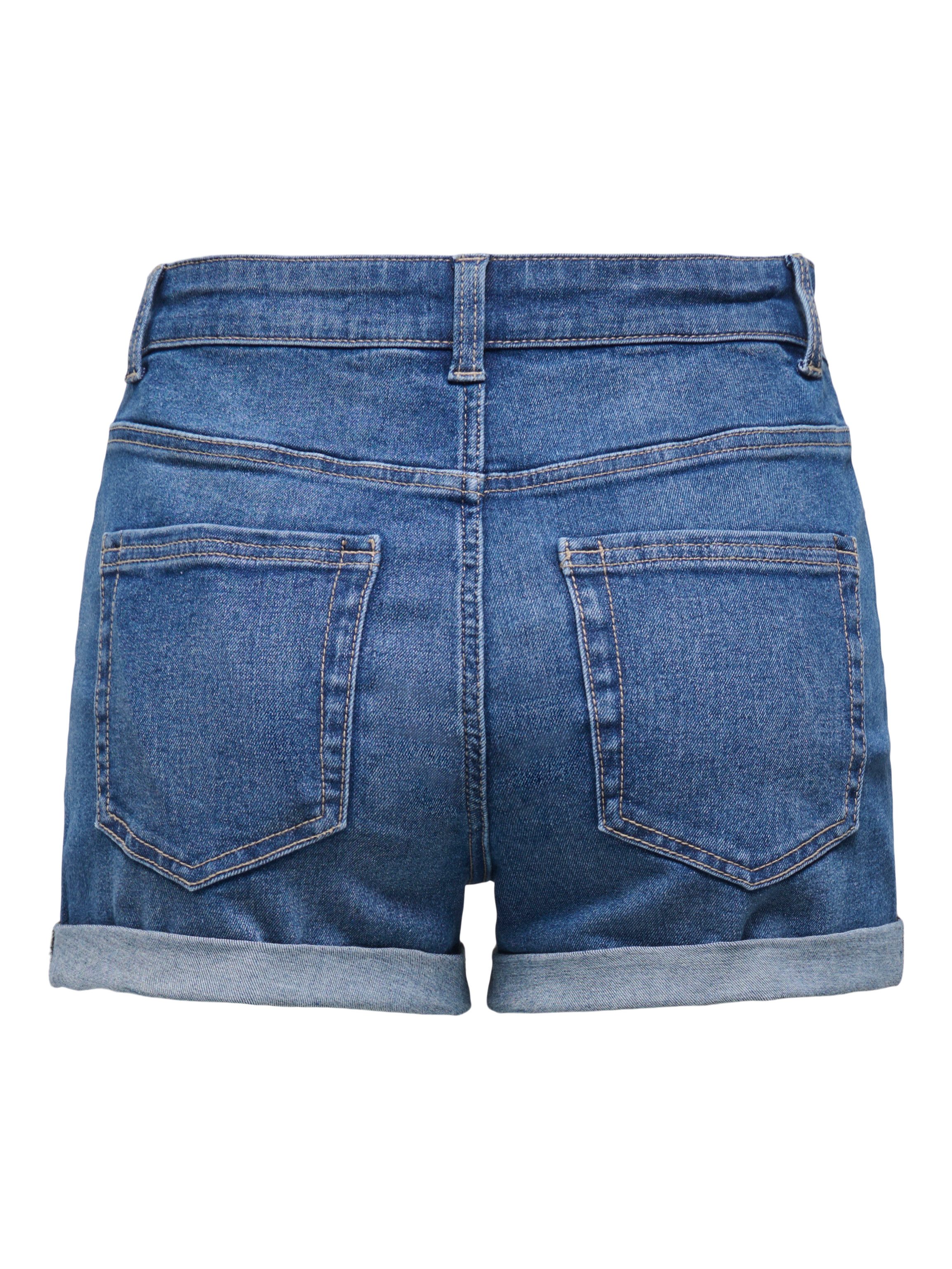 ONLY Jeansshorts ONLJESSIE MID VIS BUT SHORTS DNM Baumwollmischung