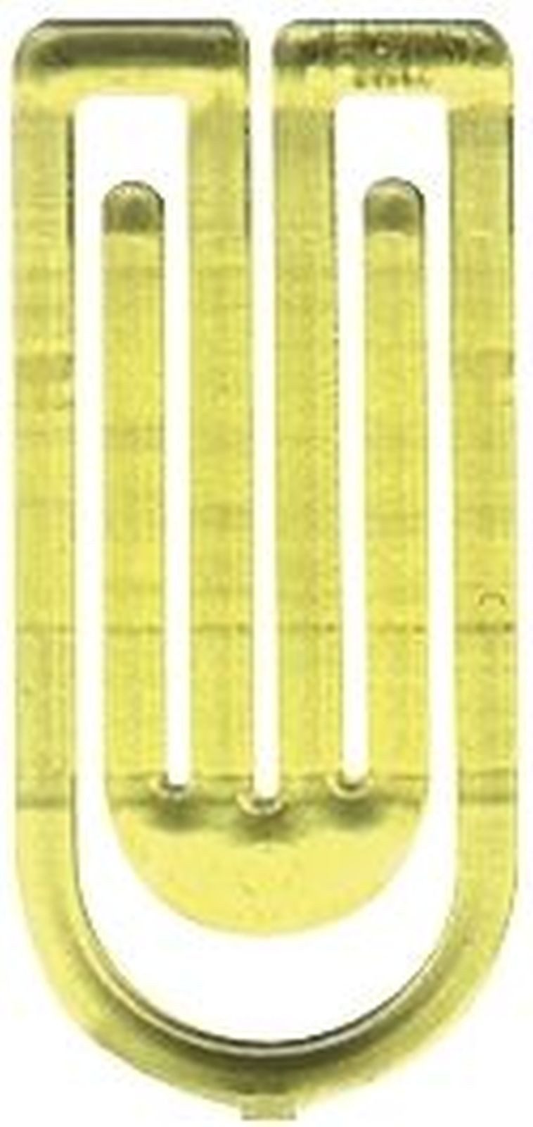 Büroklammer Büroklammern King Klip 50mm VE=20 Stück kristallgelb