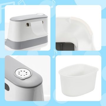 Randaco Toilettentrainer Baby-Toilettensitz Kinder Töpfchen Kindertoilette Potty mit Spülsound, Kindertoilette