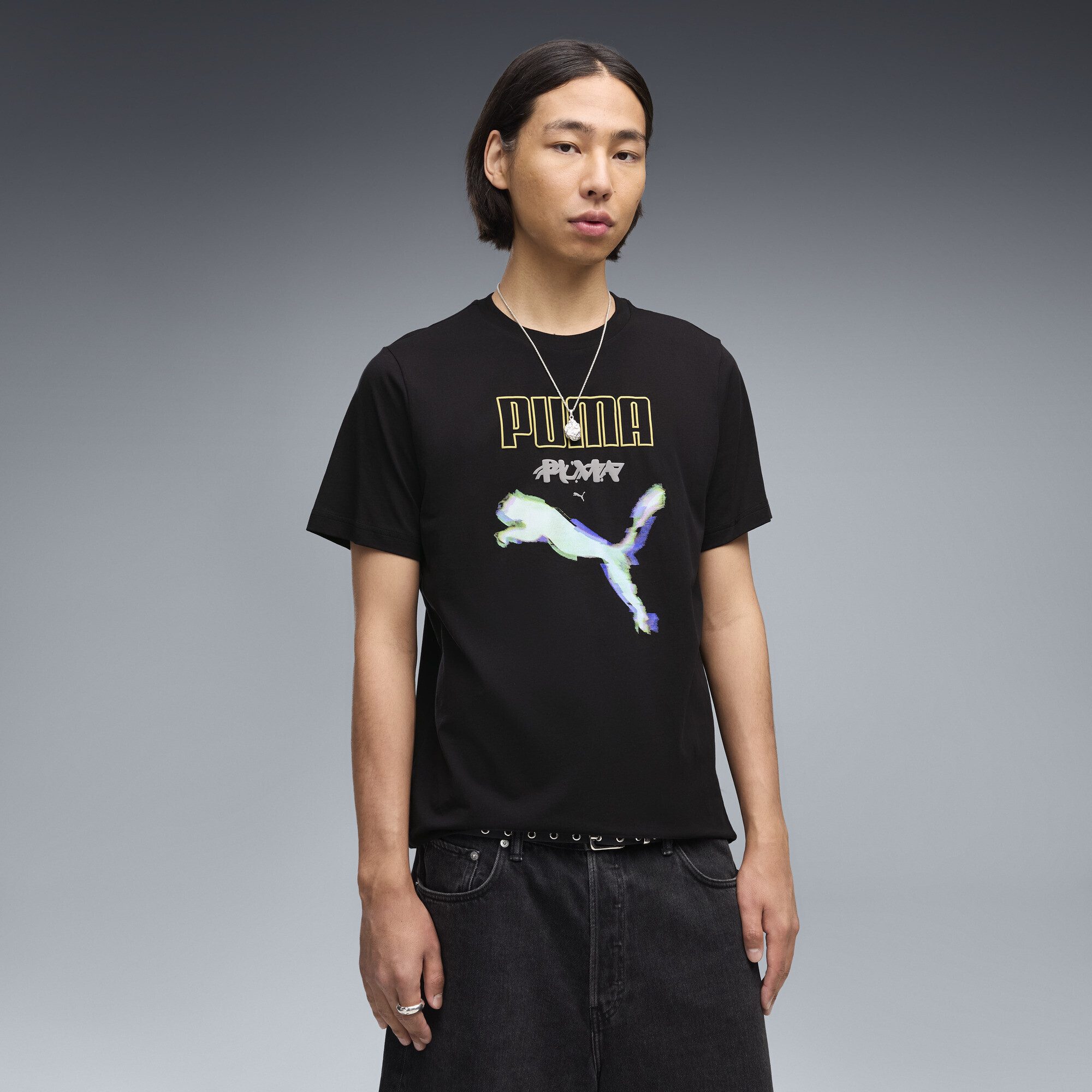 PUMA T-Shirt Graphics Cyber PUMA T-Shirt Herren – Bild 2 von 5