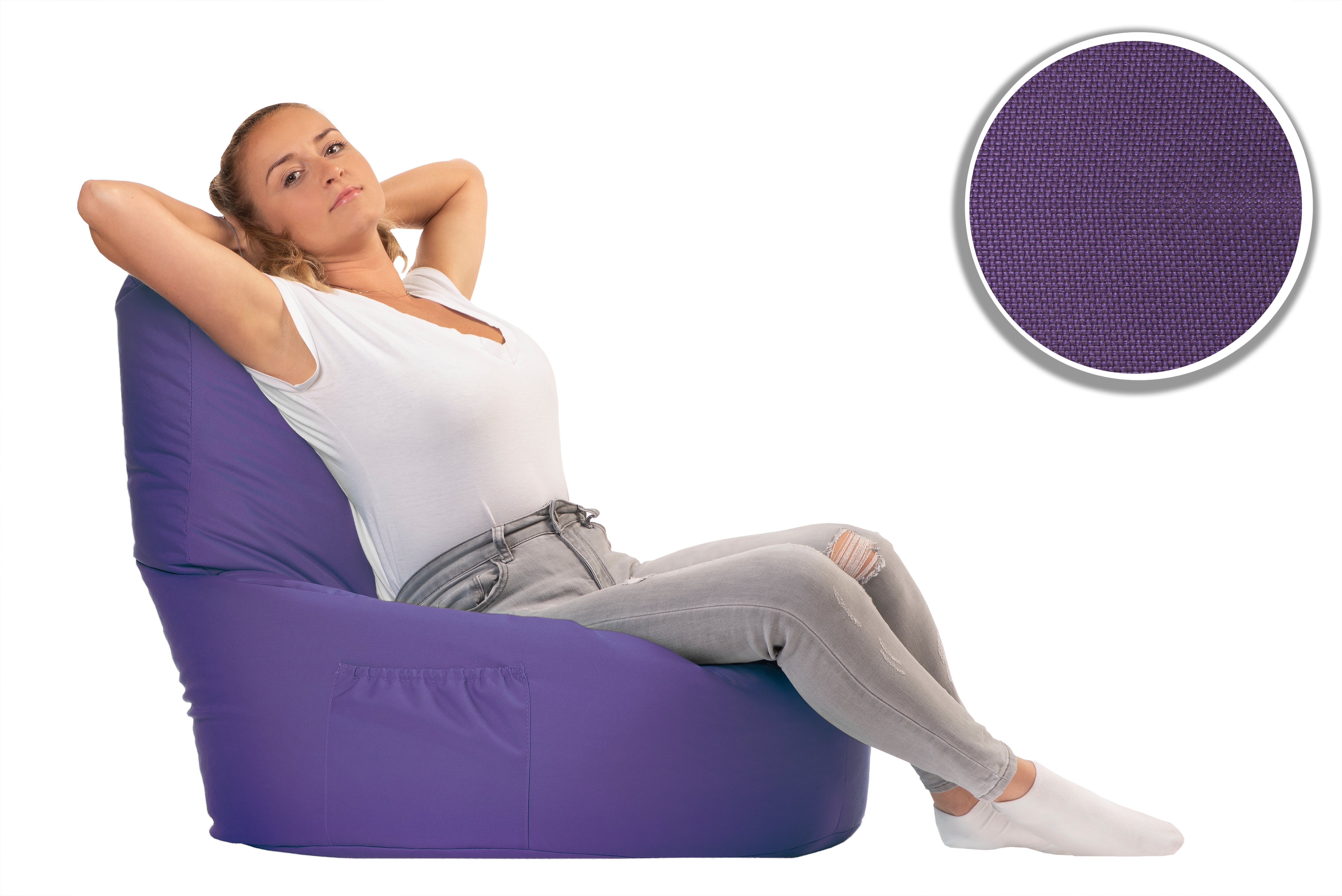 sunnypillow Sitzsack Gaming Sitzsack XXL mit Styropor Füllung für Kinder & Erwachsene