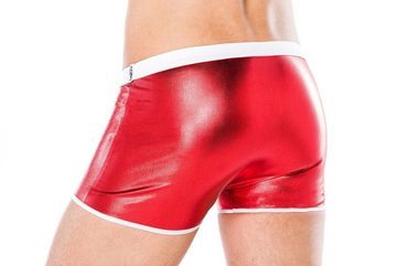 Andalea Boxershorts Wetlook-Boxershorts Weihnachts X-Mas Herrenslip Männer rot Made in EU