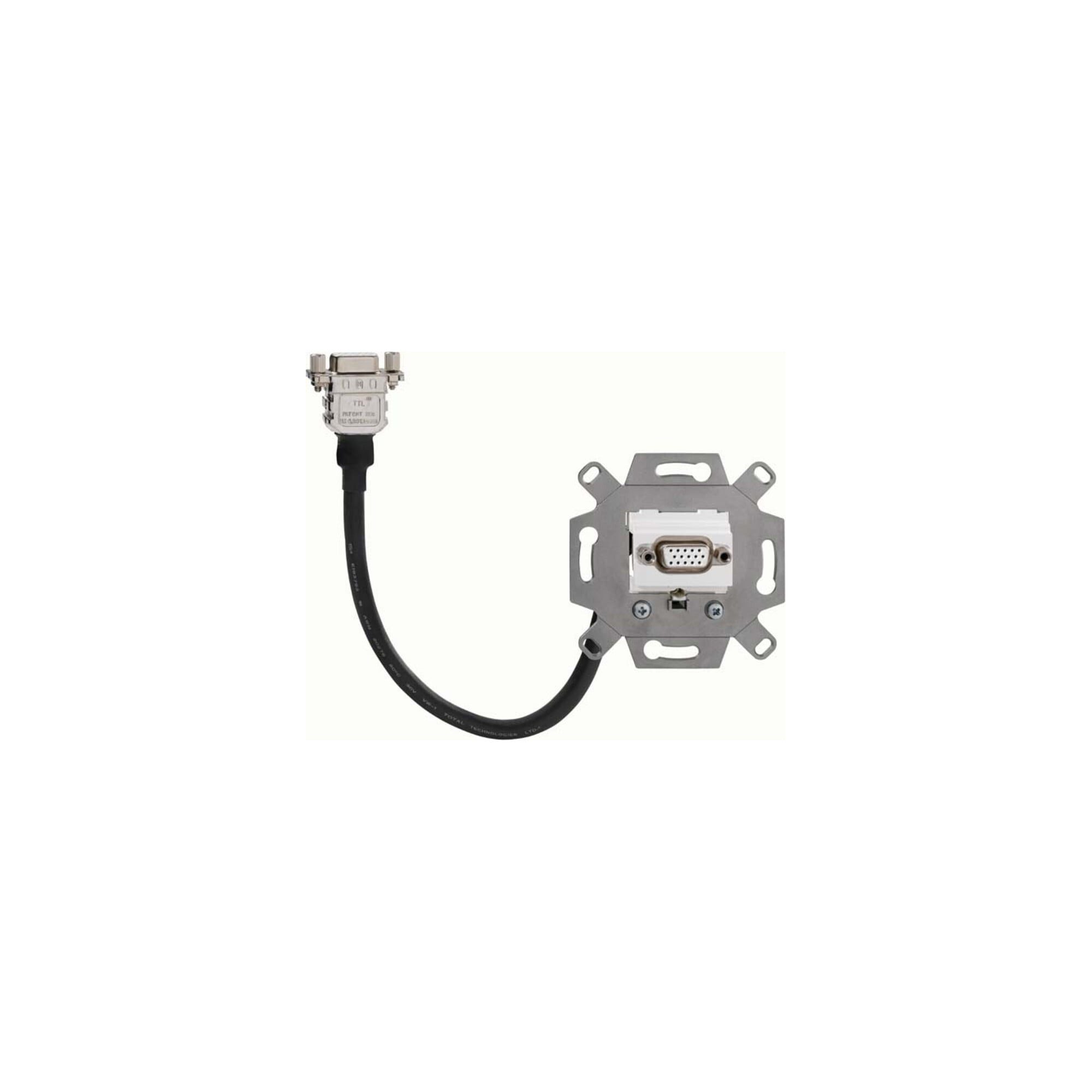 Rutenbeck Steckdose Rutenbeck VGA-Anschlussdose 1-fach KM-VGA KP Up 0 rw