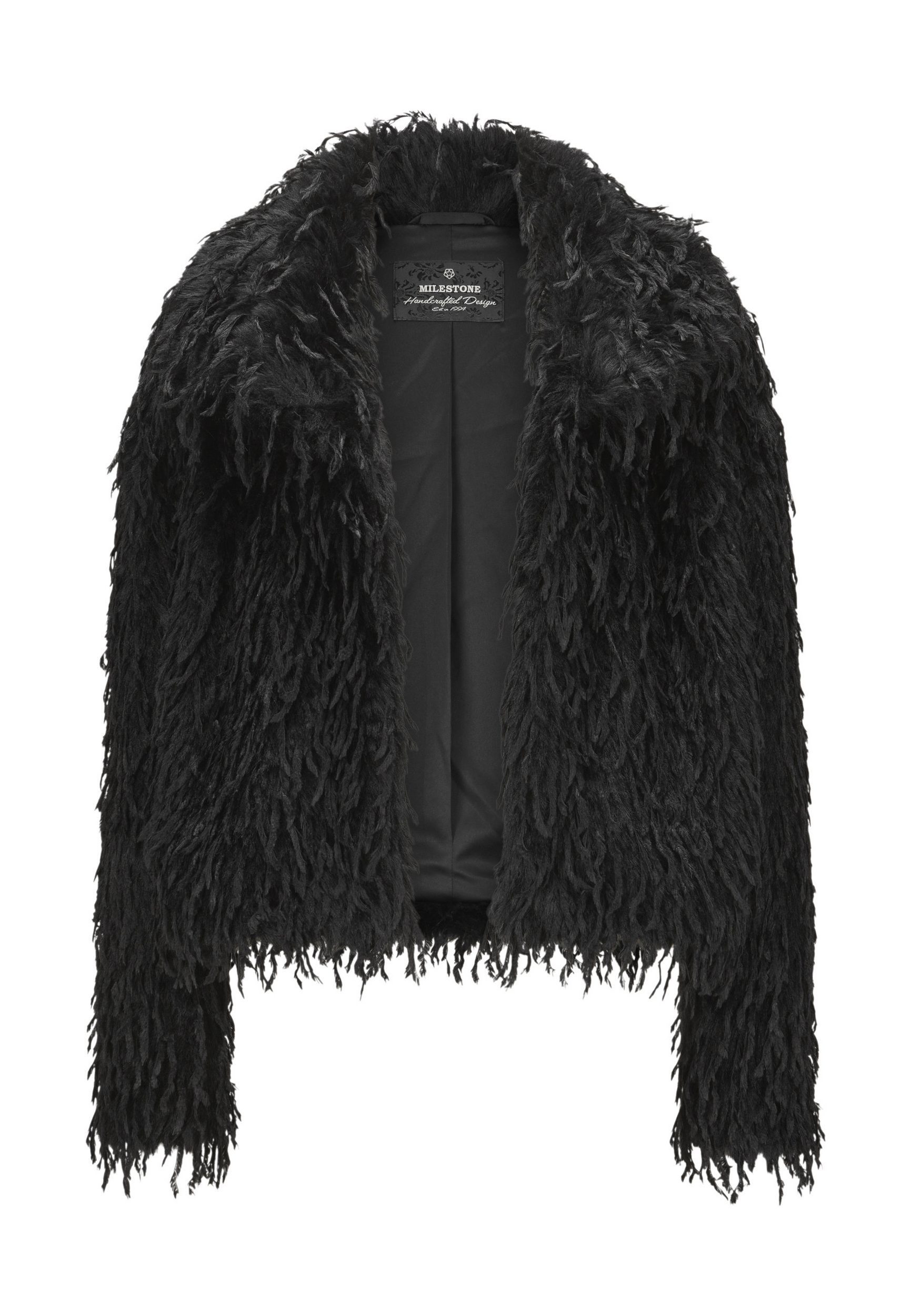 Milestone Fellimitatjacke MSWhitney kurze Jacke aus Kunstpelz im Federlook günstig online kaufen