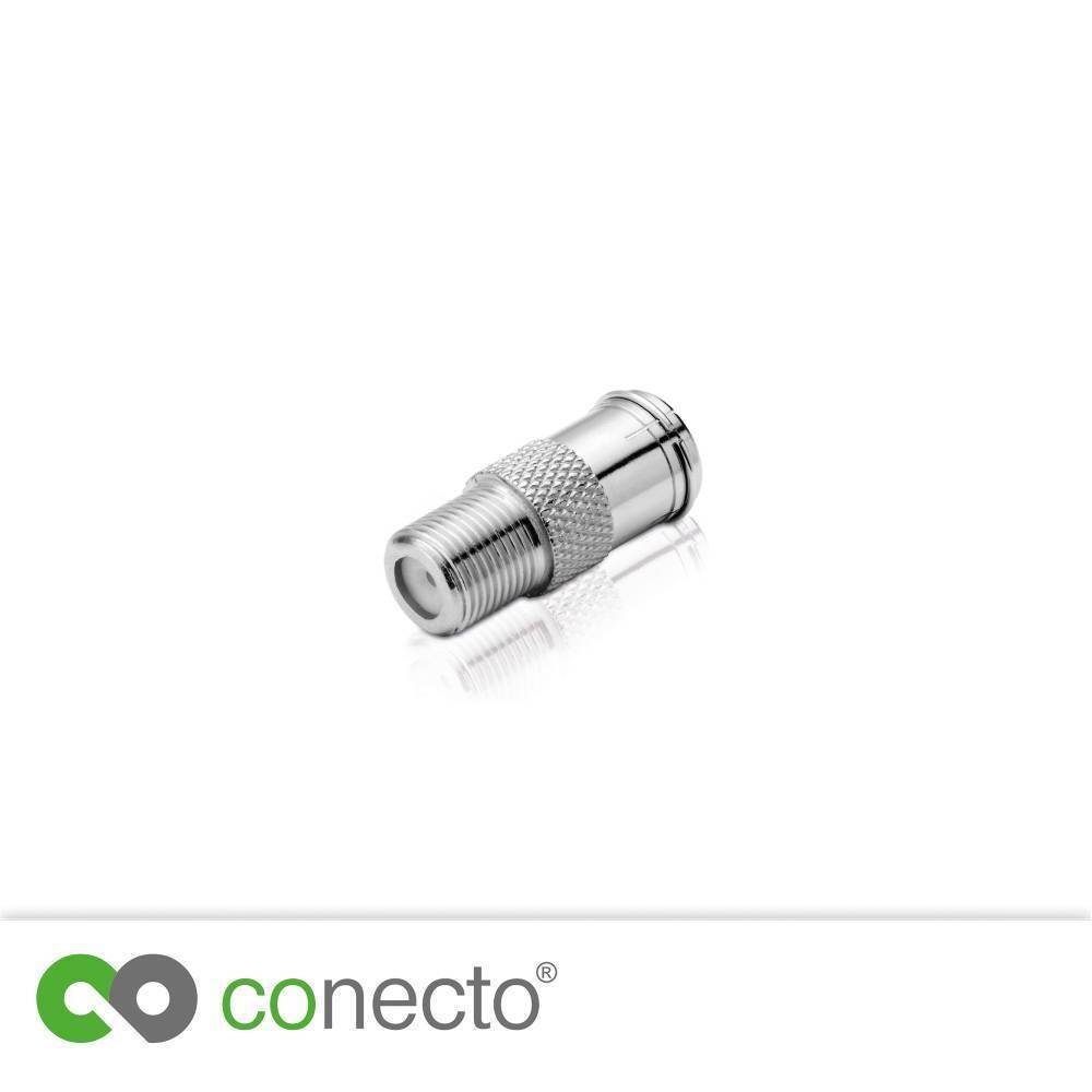 conecto conecto F-Verbinder, F-Kupplung, F-Buchse, SAT-Kabel auf Adapter F-Stecker Quick