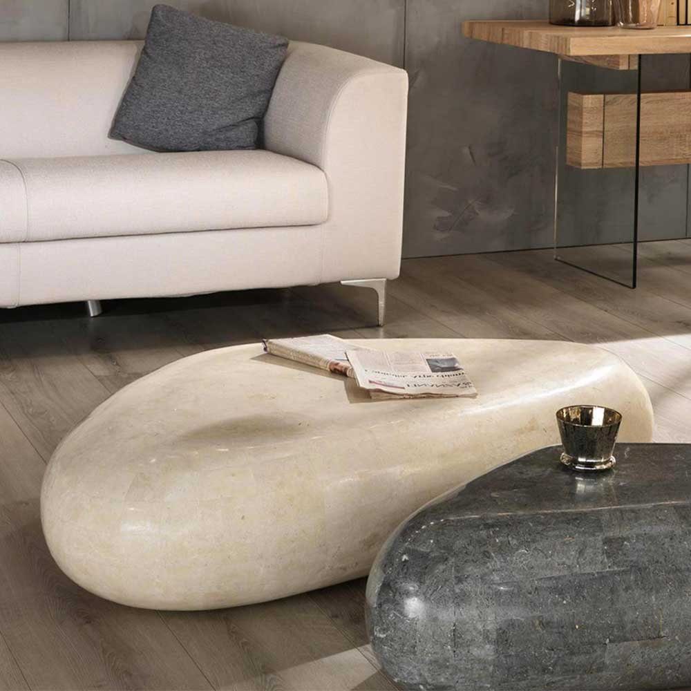 Pharao24 Couchtisch Anroca, mit gebogener Tischplatte günstig online kaufen