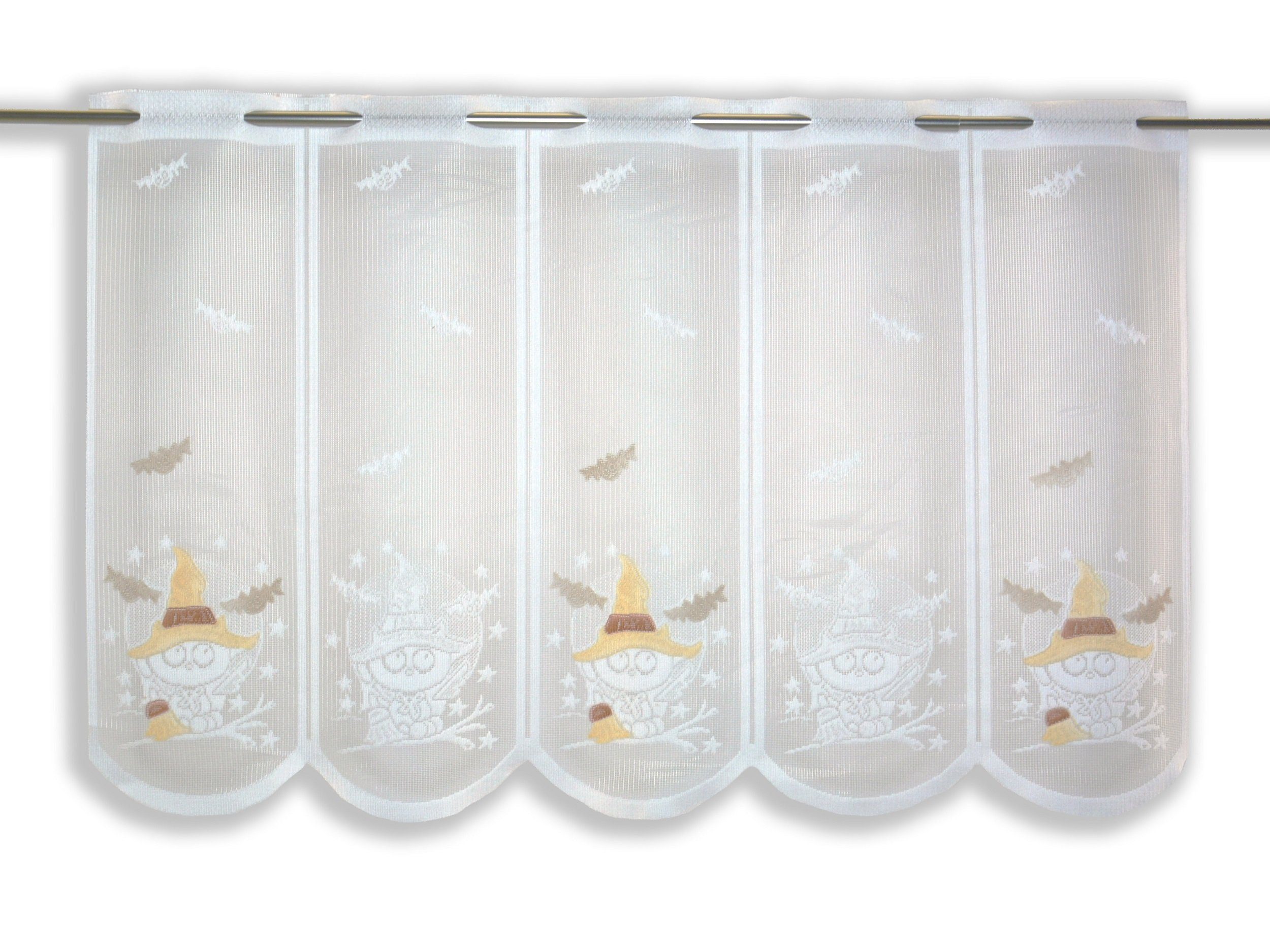Clever-Kauf-24 Scheibengardine Kinderzimmer Scheibengardine Kleine Hexe (1 günstig online kaufen