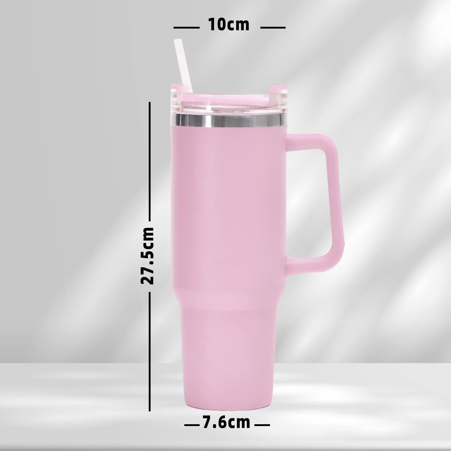 mit Travel Doppelwandig Auslaufsicherem Becher rosa isoliert Mug GelldG Deckel.