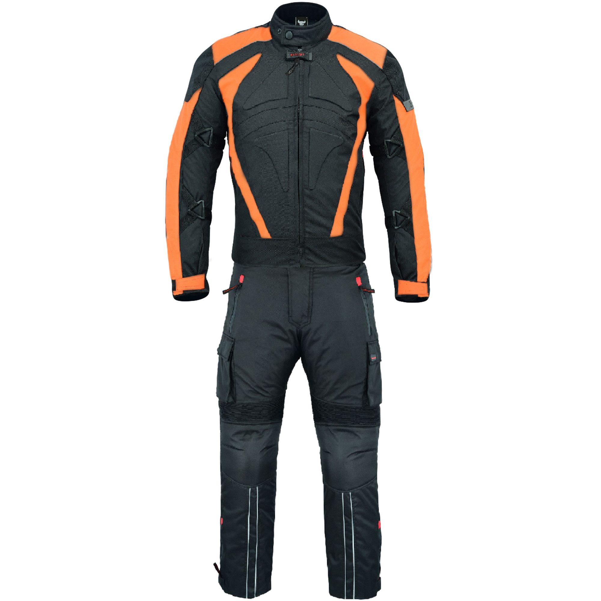 BULLDT Motorradkombi GW322K (Spar-Set, 2-tlg., mit Protektoren) BULLDT Motorradkombi Herren 2-teilig kurze Jacke CE2 Protektoren – Bild 3 von 5