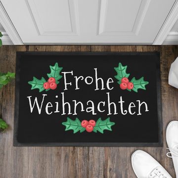 Fußmatte Frohe Weihnachten Fußmatte Geschenk Weihnachten Deko Muster Weihnachts, Trendation