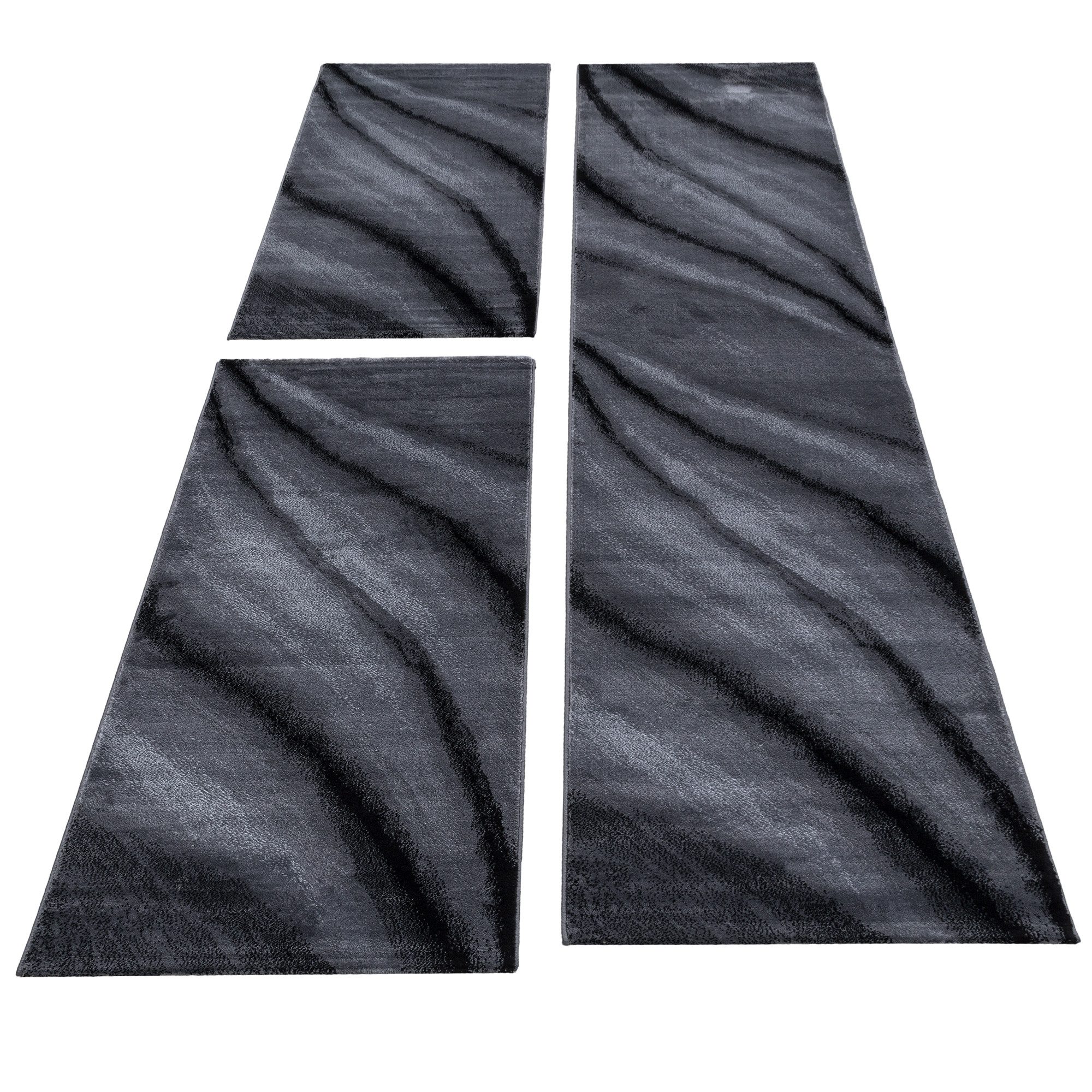 SIMPEX24 Kurzflor-Bettumrandung Abstrakt Wellen Design, Höhe günstig online kaufen
