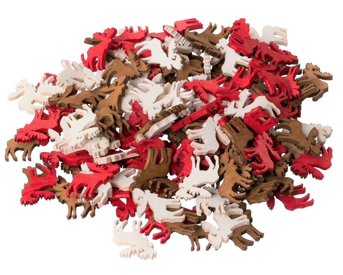 Gasper Streudeko Holz-Streudeko 144 Rentiere aus Holz. 2cm. Elch, Hirsch günstig online kaufen