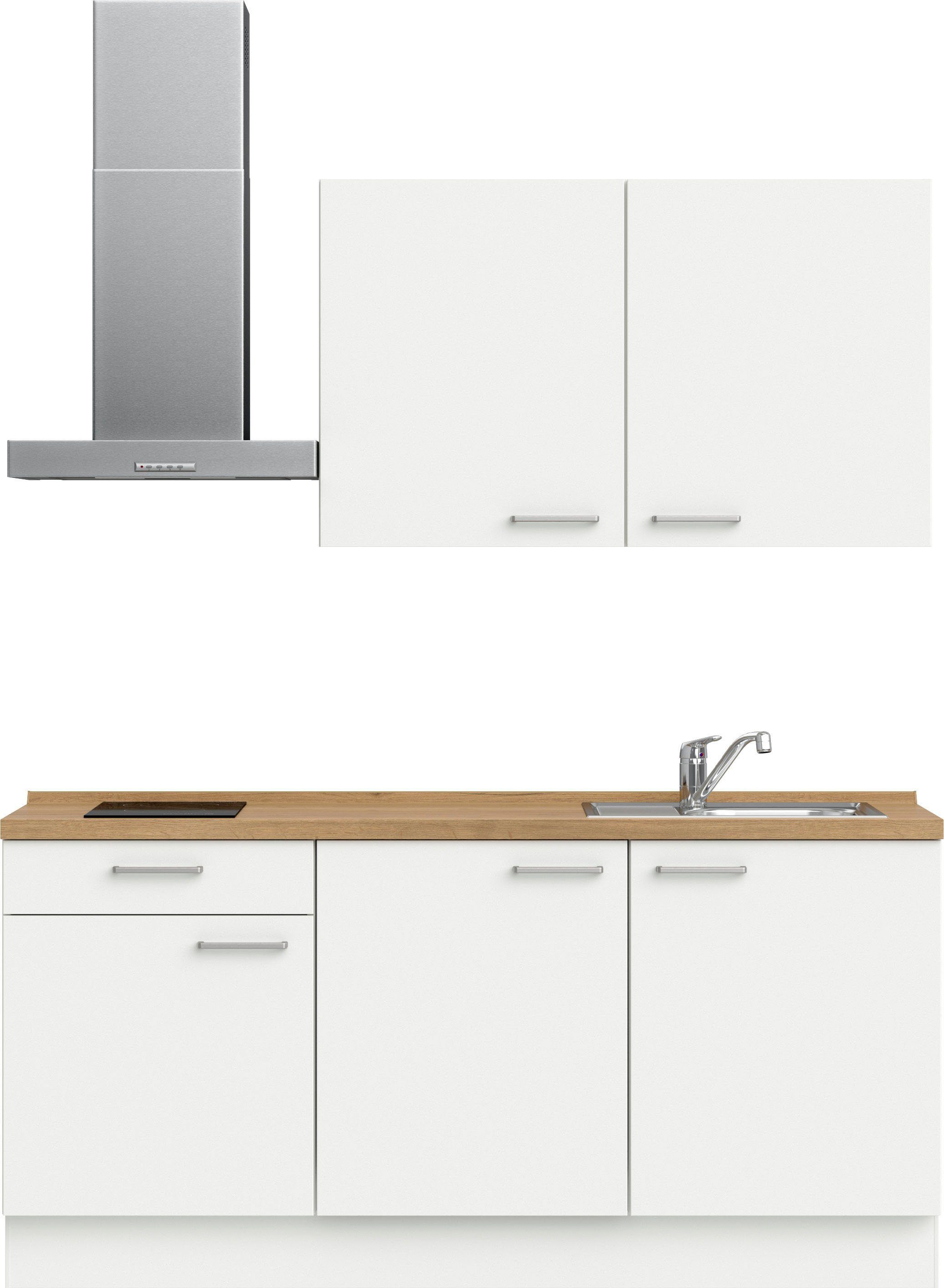 nobilia® Küchenzeile "Touch I", NEU: individuell anpassbar mit gratis Profi-Beratung, vormontiert, Breite 180 cm, Ausrichtung wählbar, wahlw. mit E-Geräten