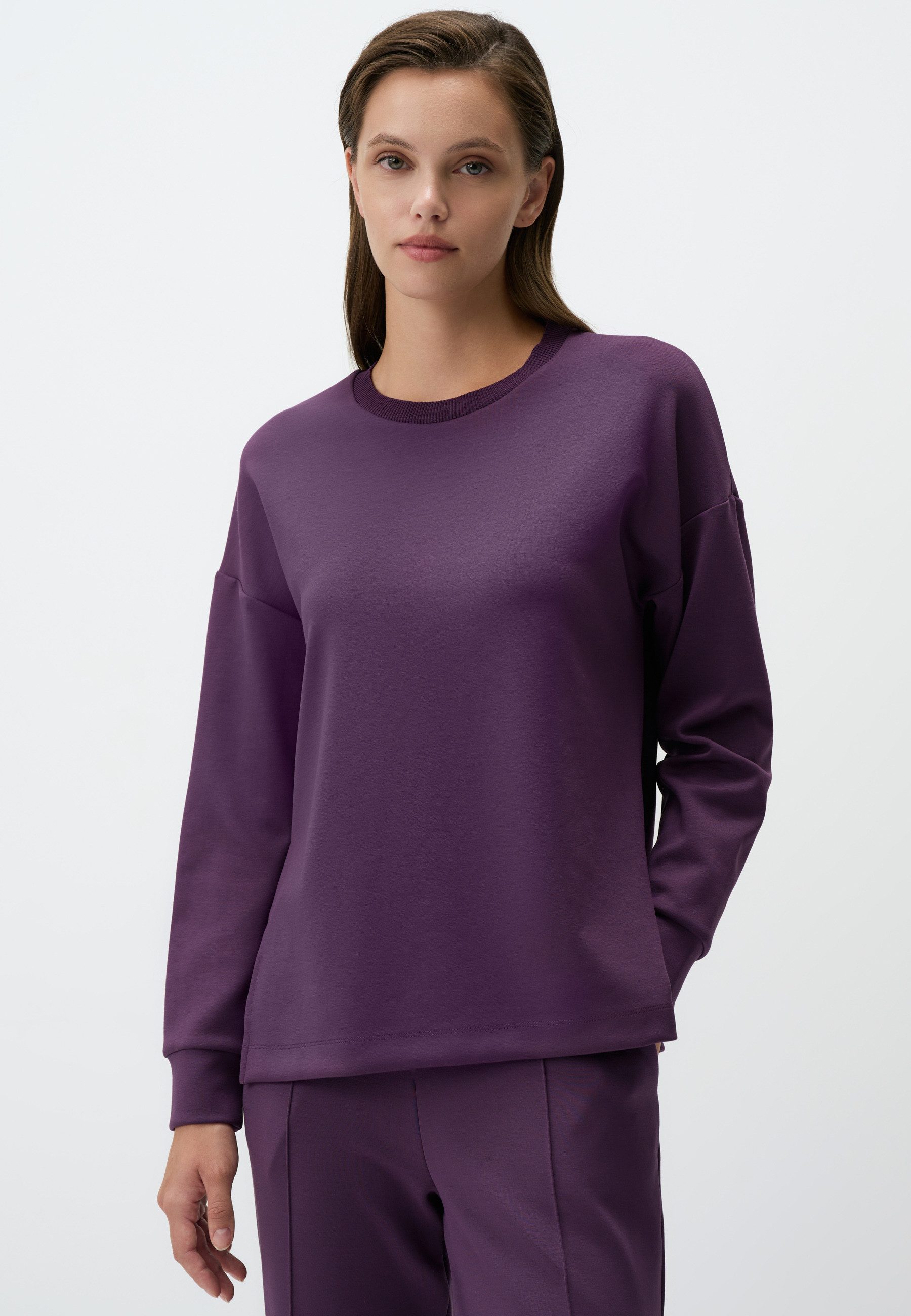 Jimmy Key Sweatshirt Rundhalsausschnitt Langärmlig Oversized günstig online kaufen