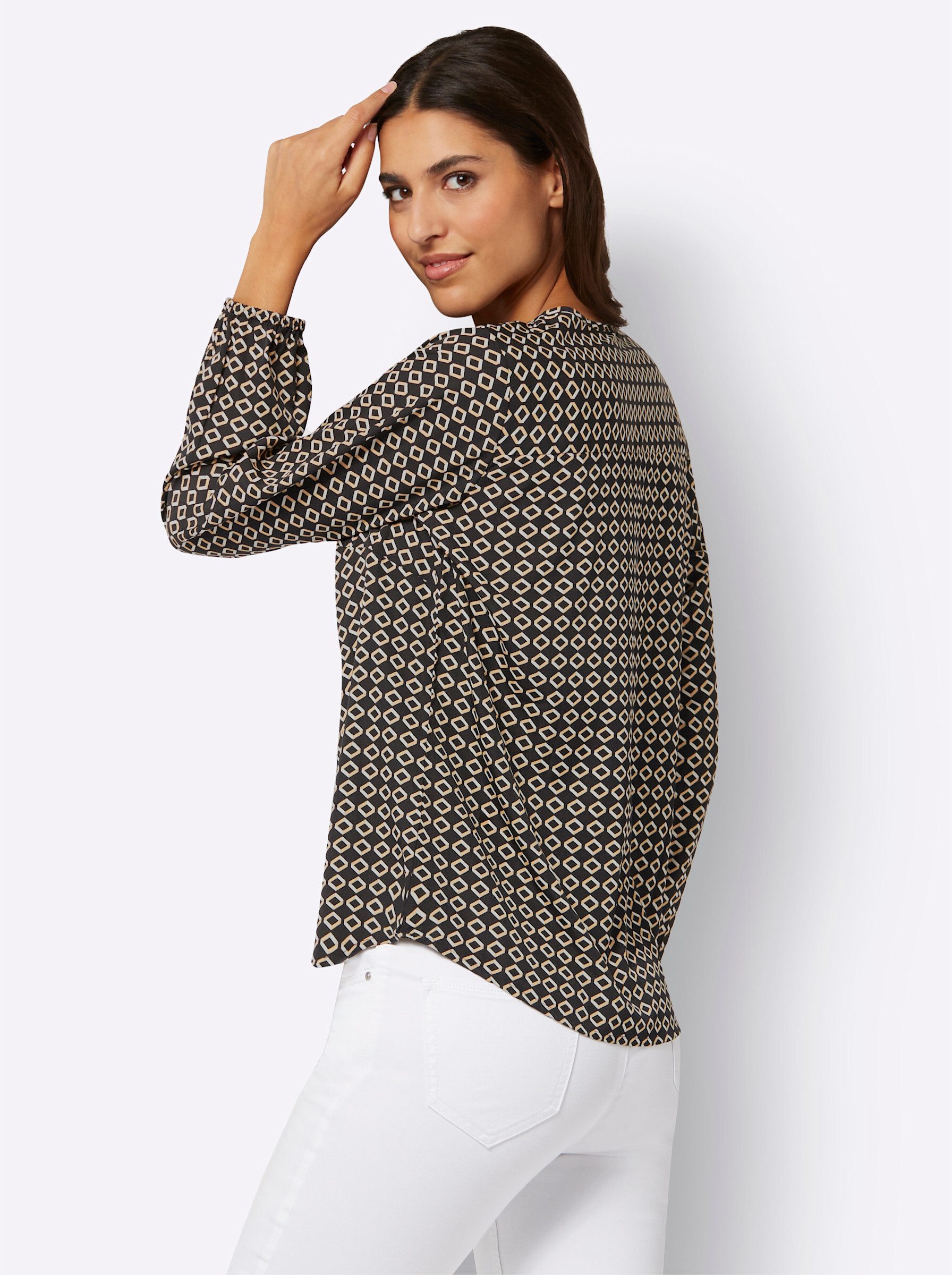 Sieh an! Klassische Bluse Schlupf-Bluse günstig online kaufen