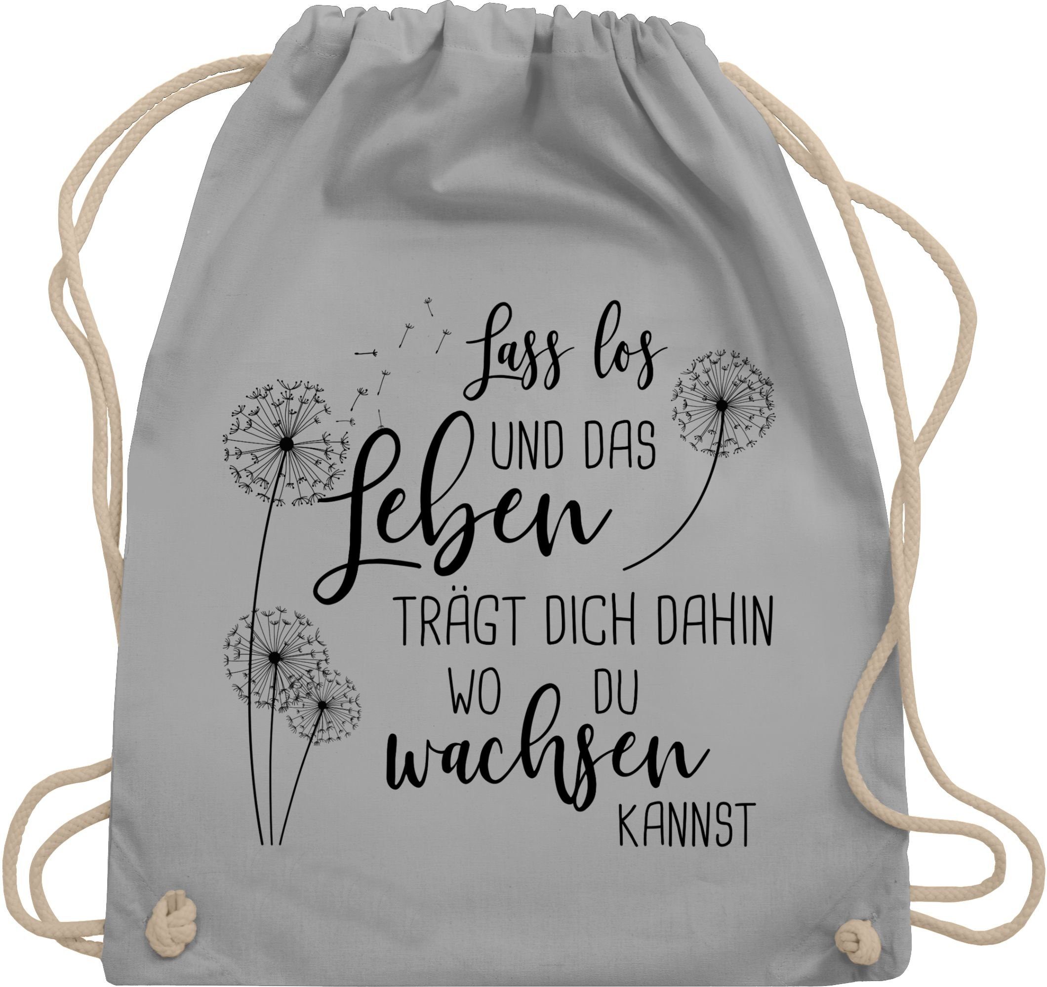 Shirtracer Turnbeutel Lass los Pusteblumen - günstig online kaufen