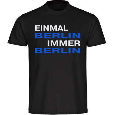 multifanshop T-Shirt Kinder Berlin blau - Einmal Immer - Boy Girl