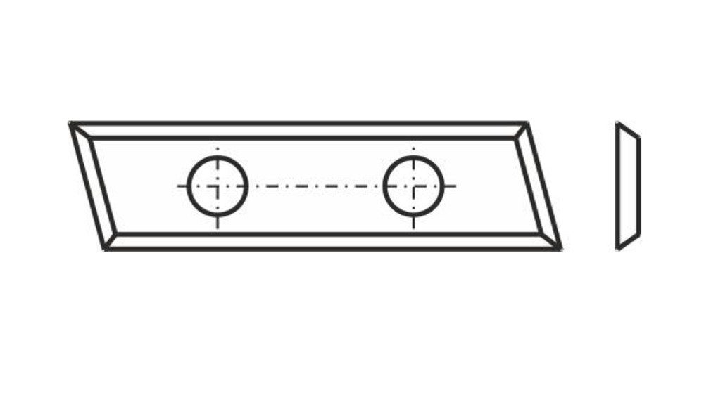 Tigra Wendeplattenfräser 10 Standard Wendeschneidplatten mit 4 Schneidkanten 31,5x9x1,5x14mm T04F | Fräser-Sets