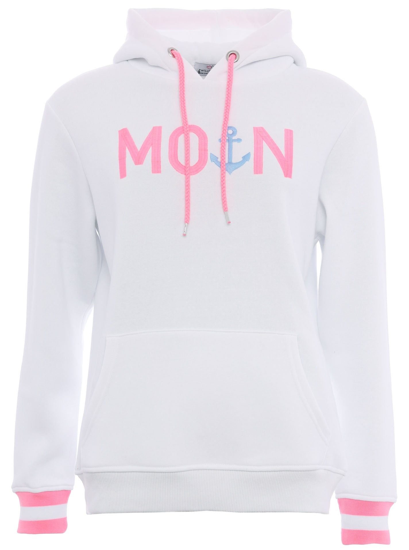 Zwillingsherz Hoodie "Rahel" Fronttaschen, innen mit günstig online kaufen