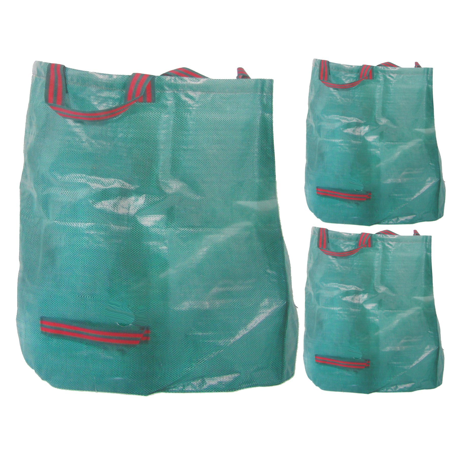 BigDean Biomülleimer 150g/m² im robustes 3er Gartenabfallsack 272L Set Gewebe Extra XXL