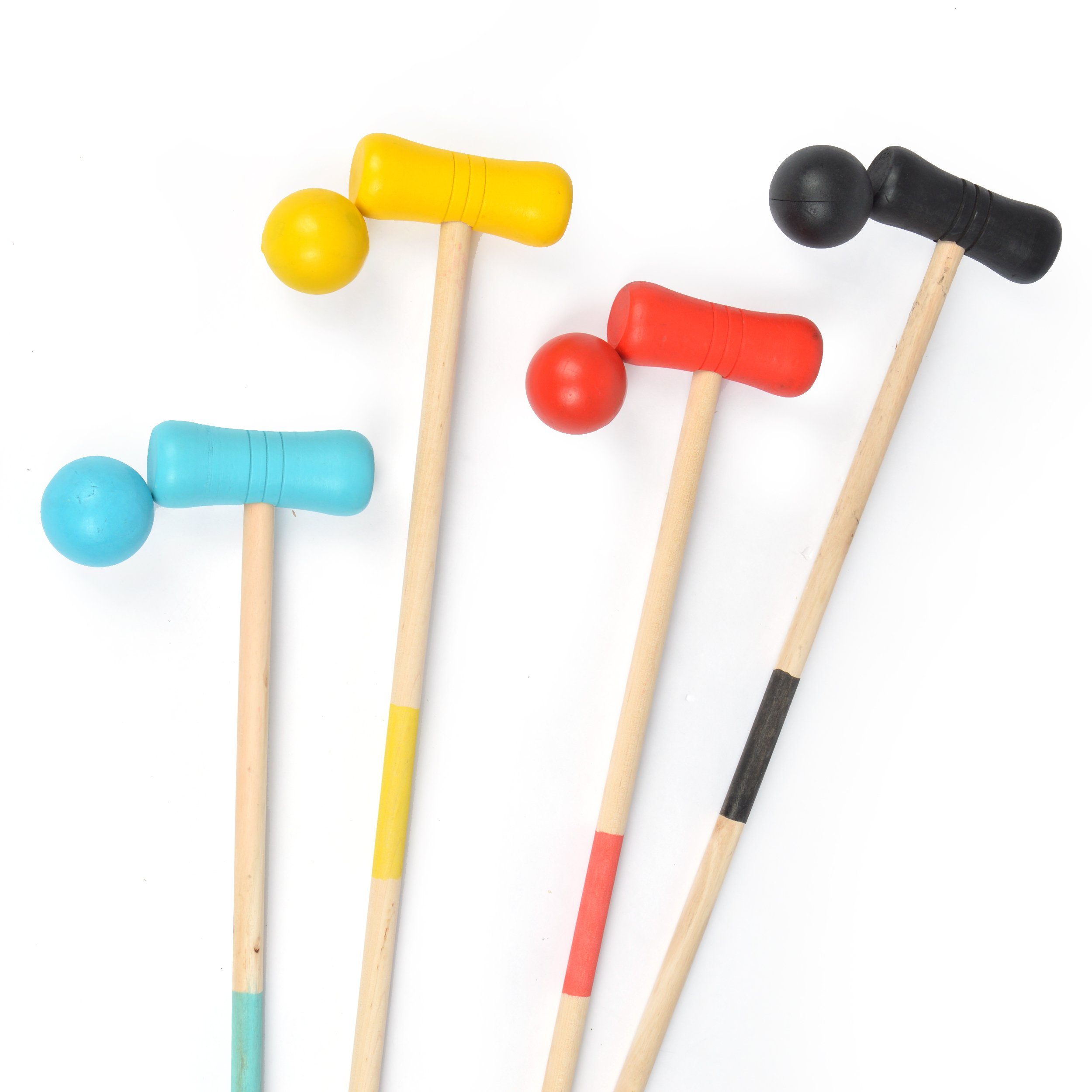 Ocean5 Spiel Gartenspiel Croquet für 4 Spieler, Familienspiel, aus Holz gefertigt