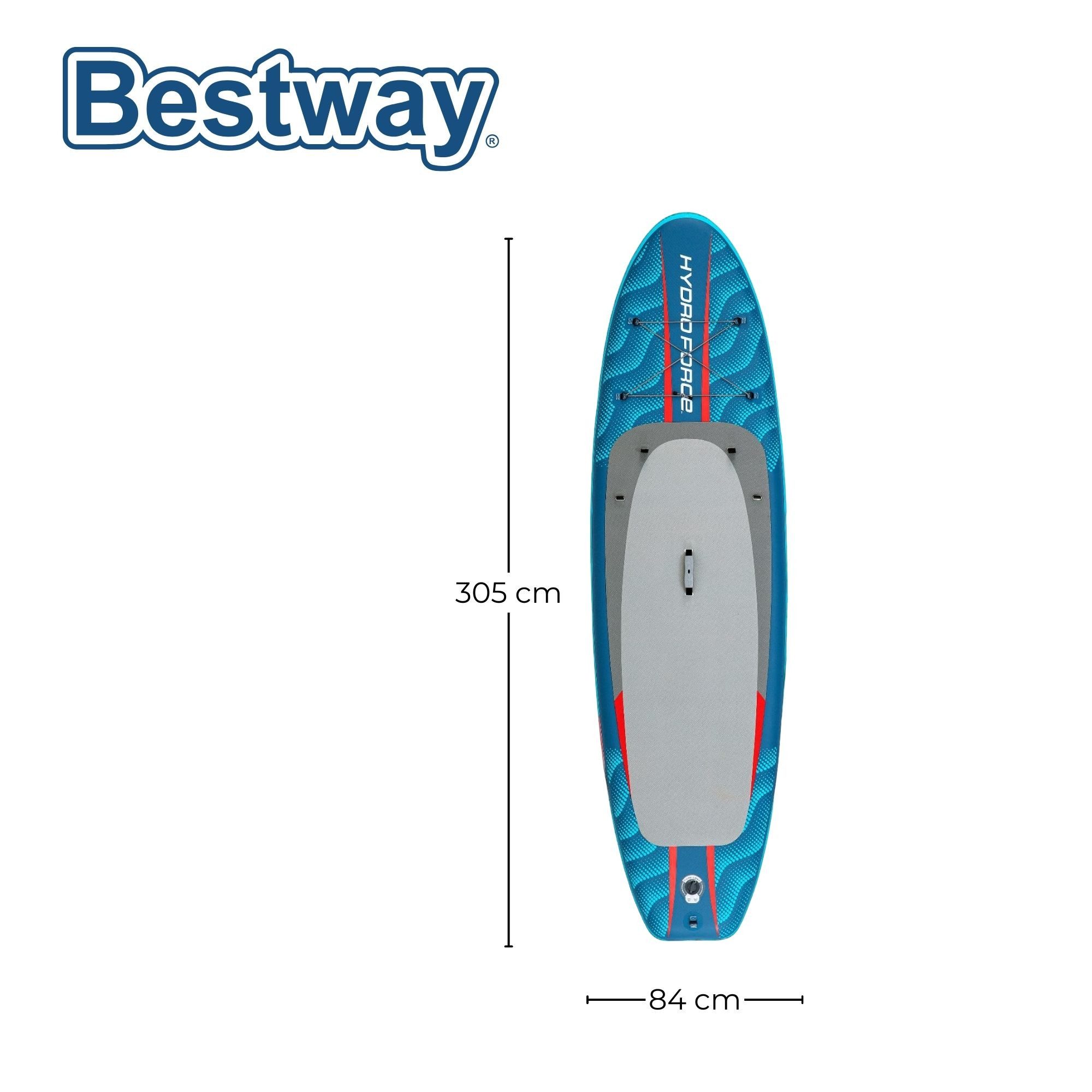 BESTWAY Pool Bestway Hydro Force SUP Allround Board-Set Oceana mit Sitz 305 x 84 x