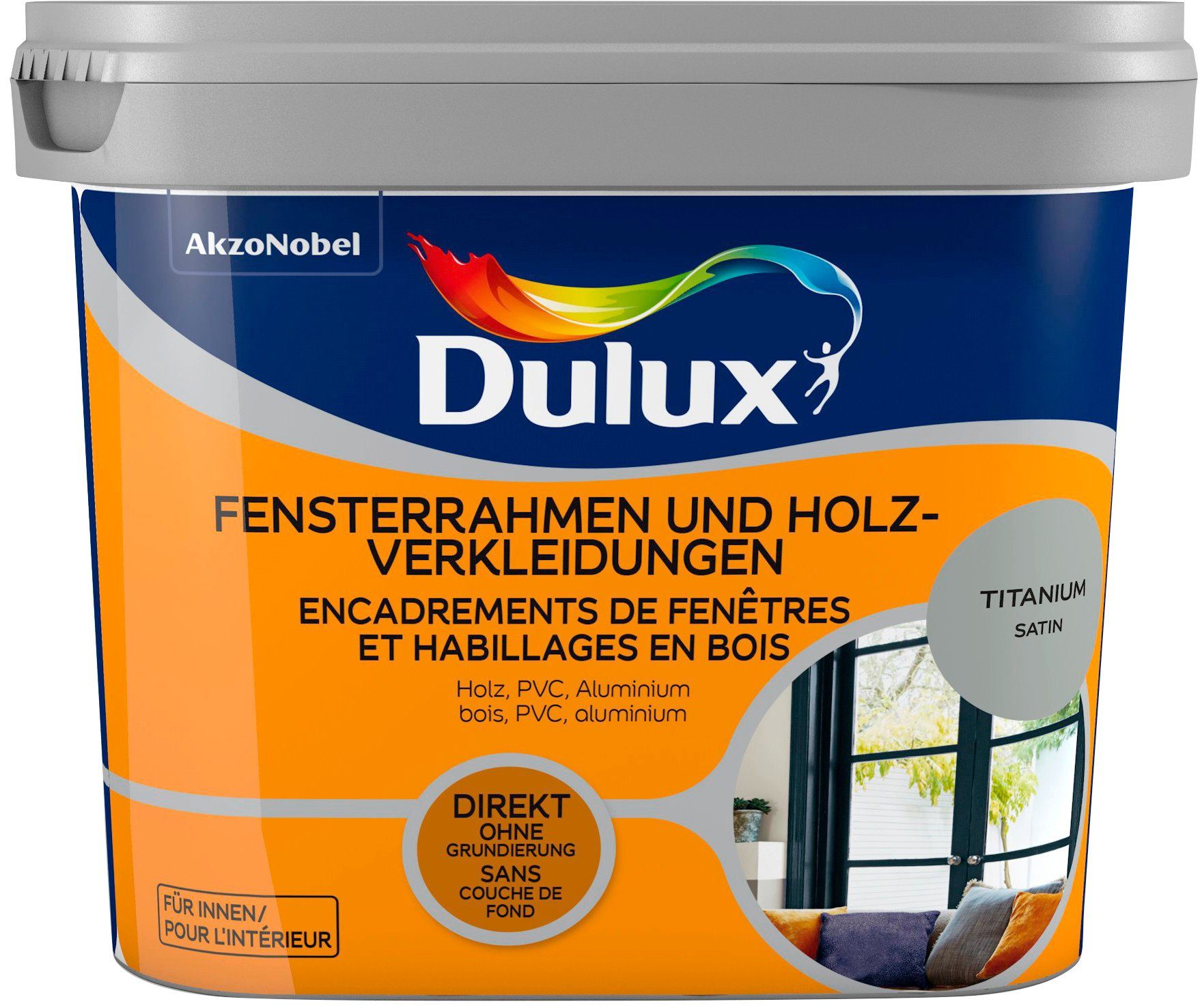 Fensterrahmen Holzverkleidungen, l titanium, für Dulux Holzlack und 0,75 Up, Fresh