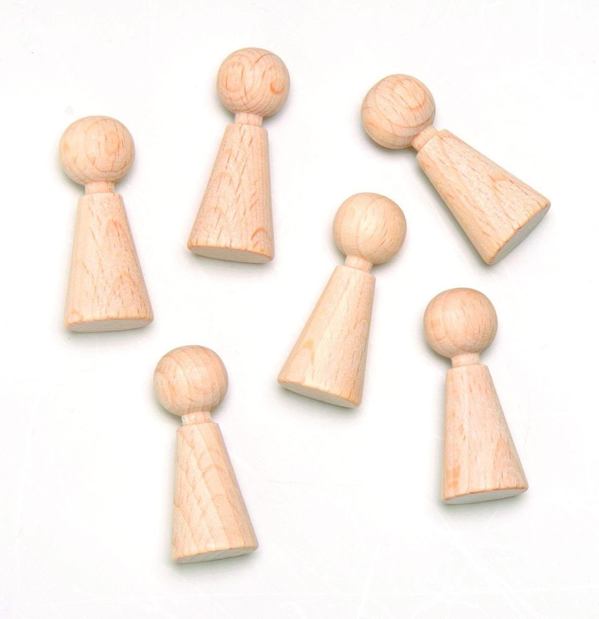 Bastelnaturmaterial Glorex Figur Kegel Buche 15x37 mm 6 Stück