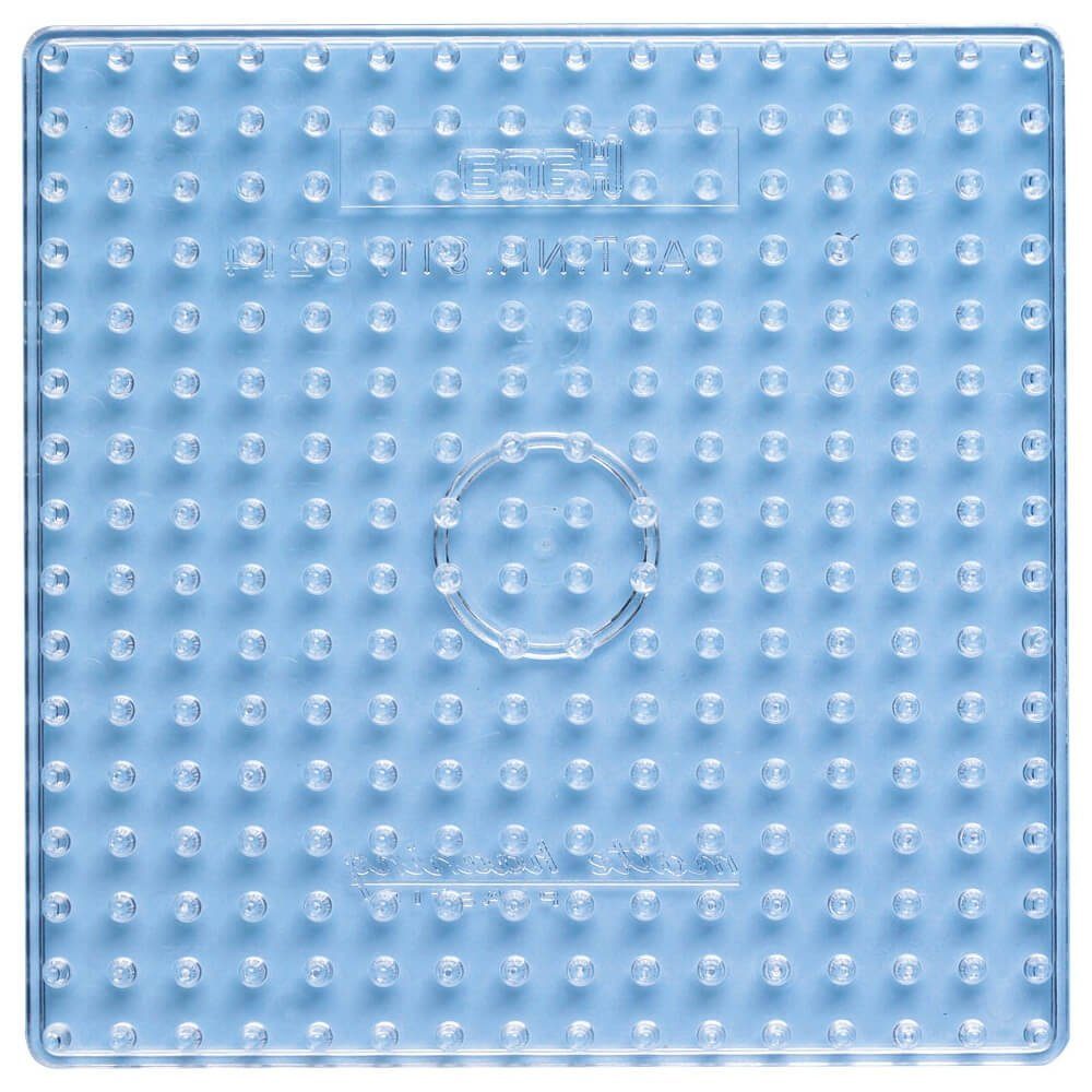 Hama Perlen Bügelperlen Hama Stiftplatte Quadrat transparent für Maxi-Bügelperlen