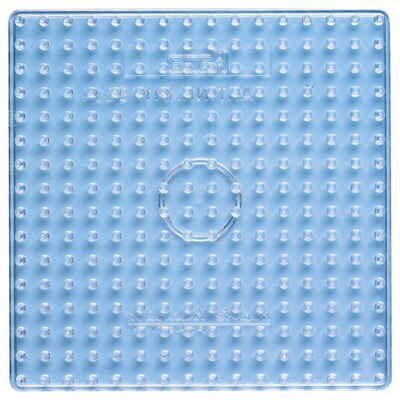 Hama Perlen Bügelperlen Hama Stiftplatte Quadrat transparent für Maxi-Bügelperlen