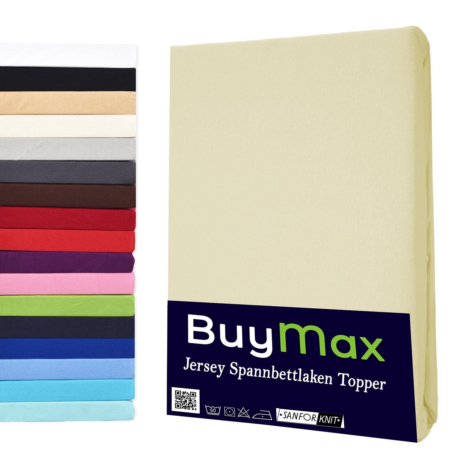 Buymax Spannbettlaken Topper, Spannbetttuch für Topper bis 12 cm Höhe, 100% günstig online kaufen