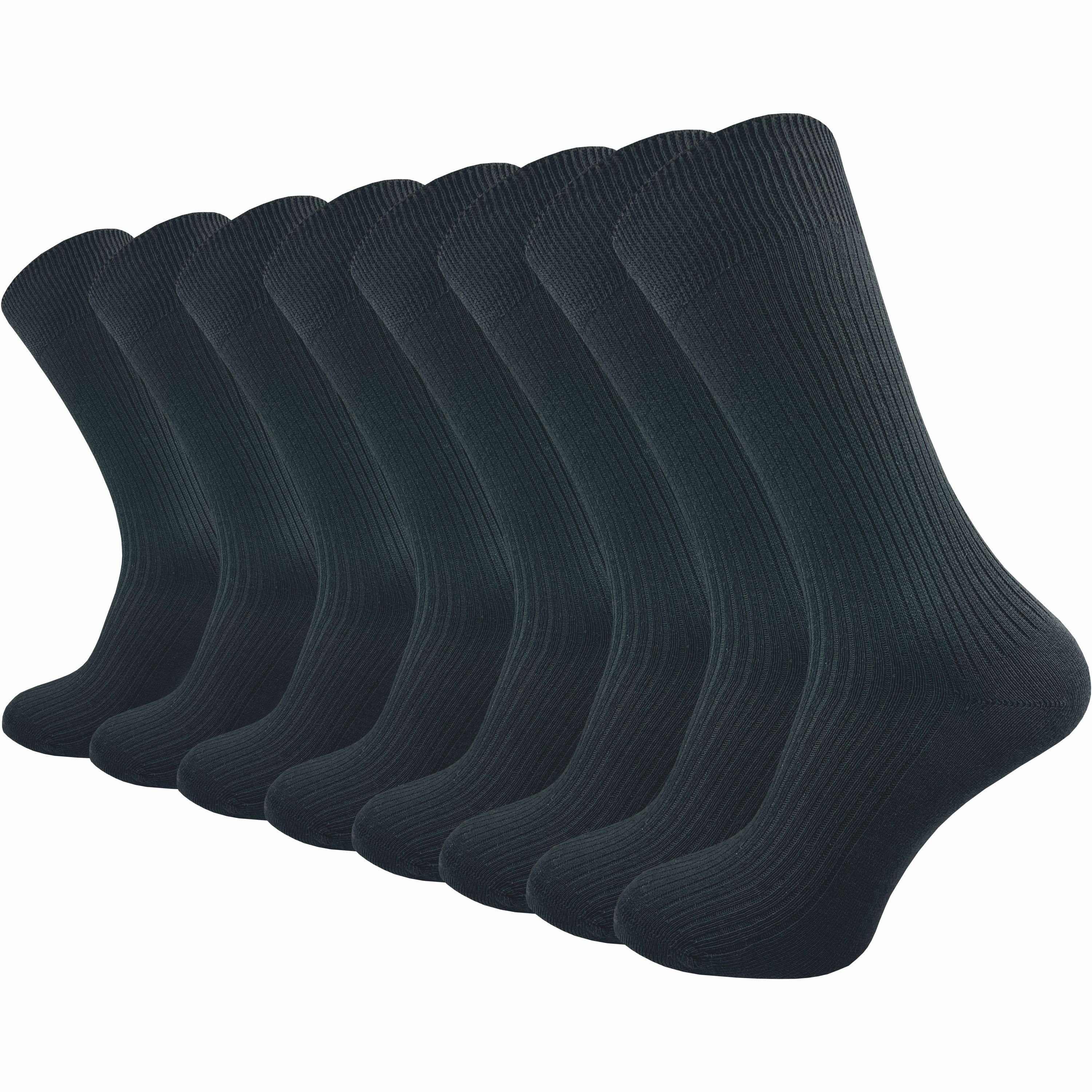 Gesundheitssocken für Damen & Herren aus 100% Baumwolle - Naturbelassen - mit 1:1 Rippe