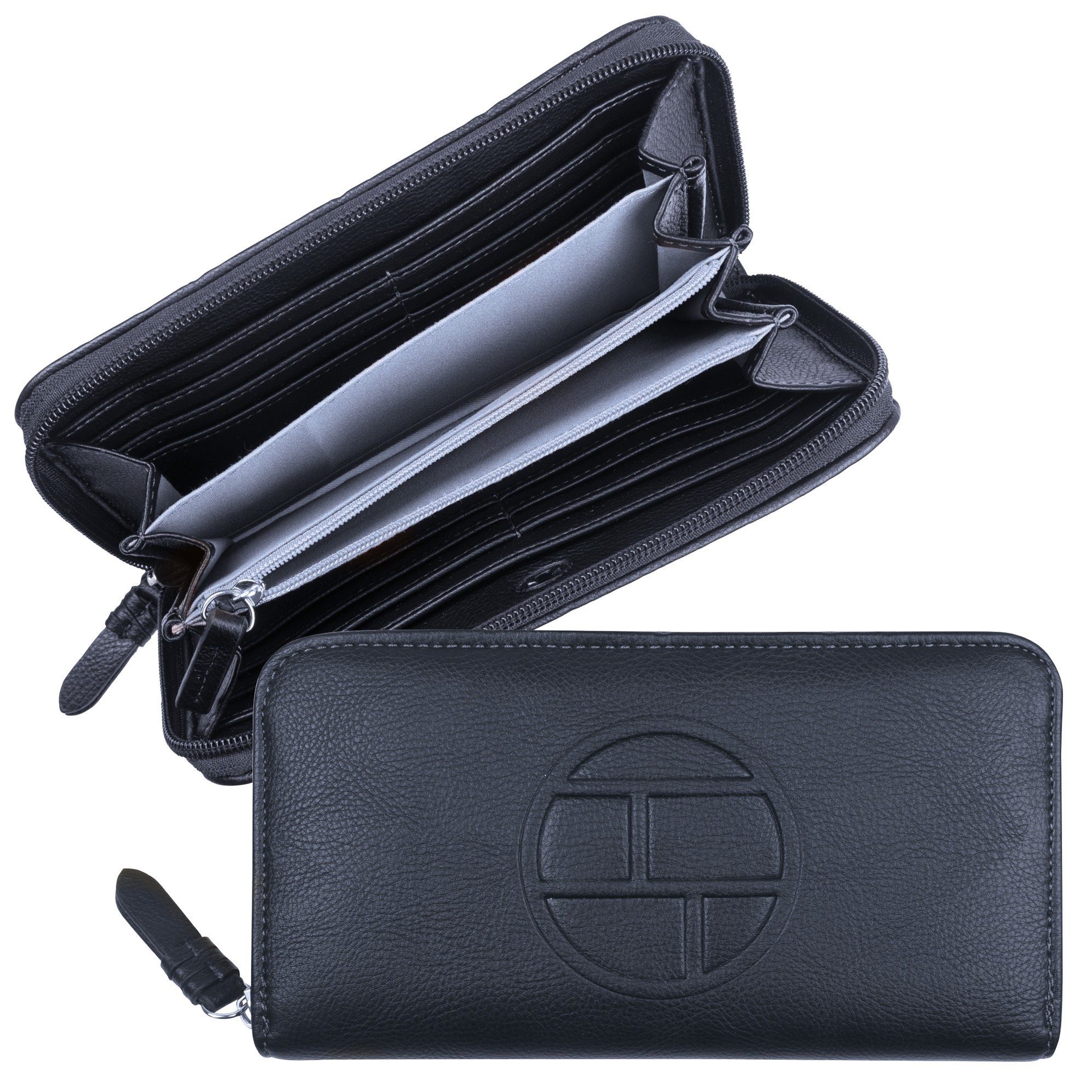 dark-blue Geldbörse schöner mit Logo TAILOR zip Long ROSABEL Prägung TOM wallet,