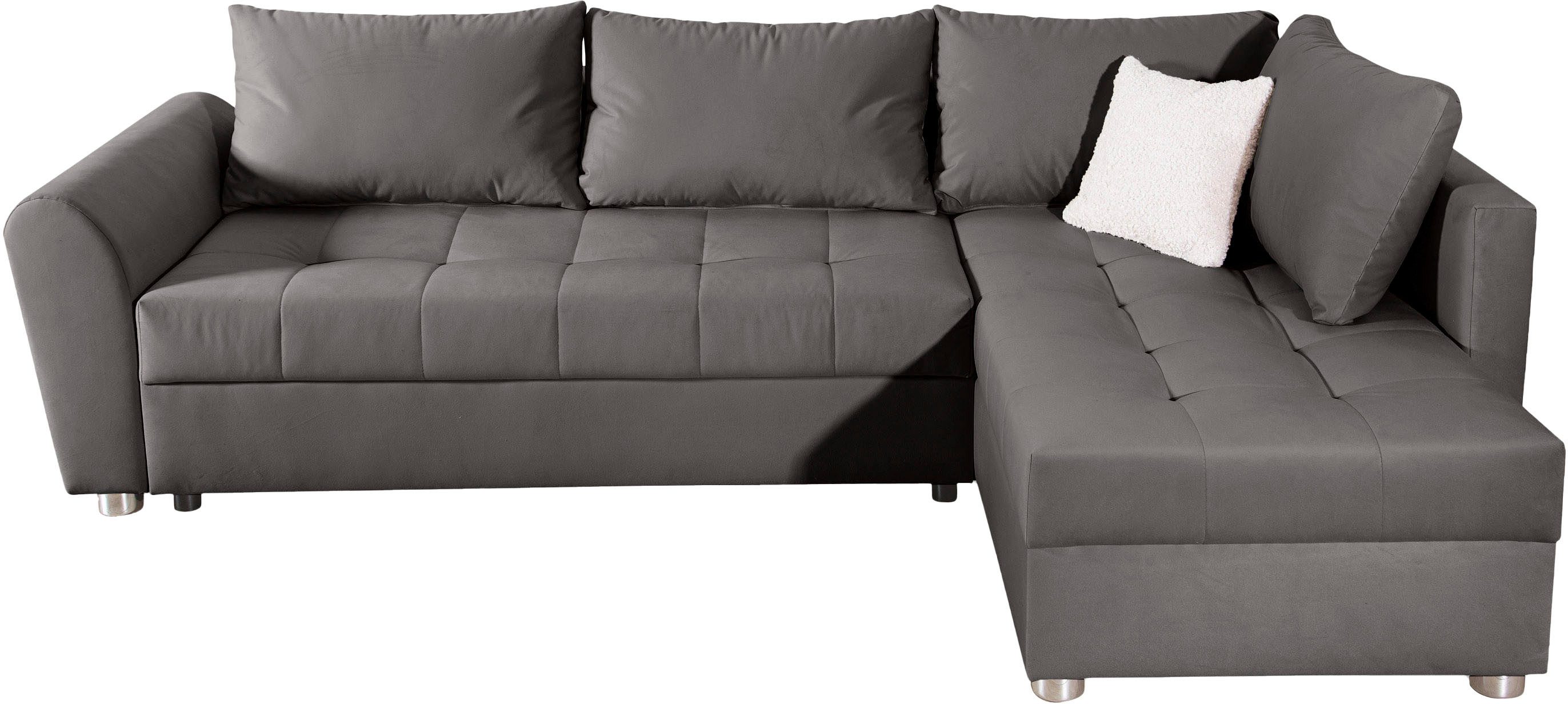 COLLECTION AB Ecksofa, Ecksofa,Bettfunktion,Bettkasten,Bonnelfederkern, Rüc günstig online kaufen